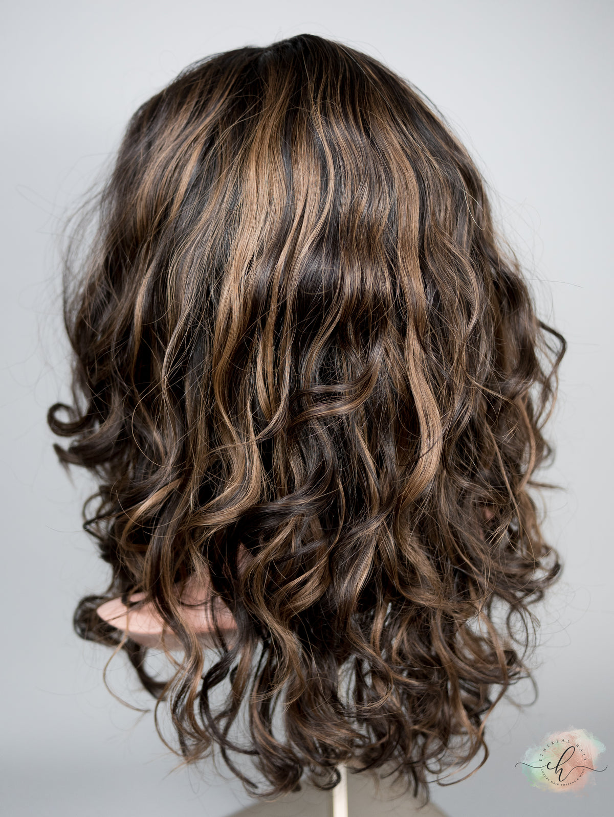 “LARK BALAYAGE" Premium Pony Wig: Sz. M, 21", Curly