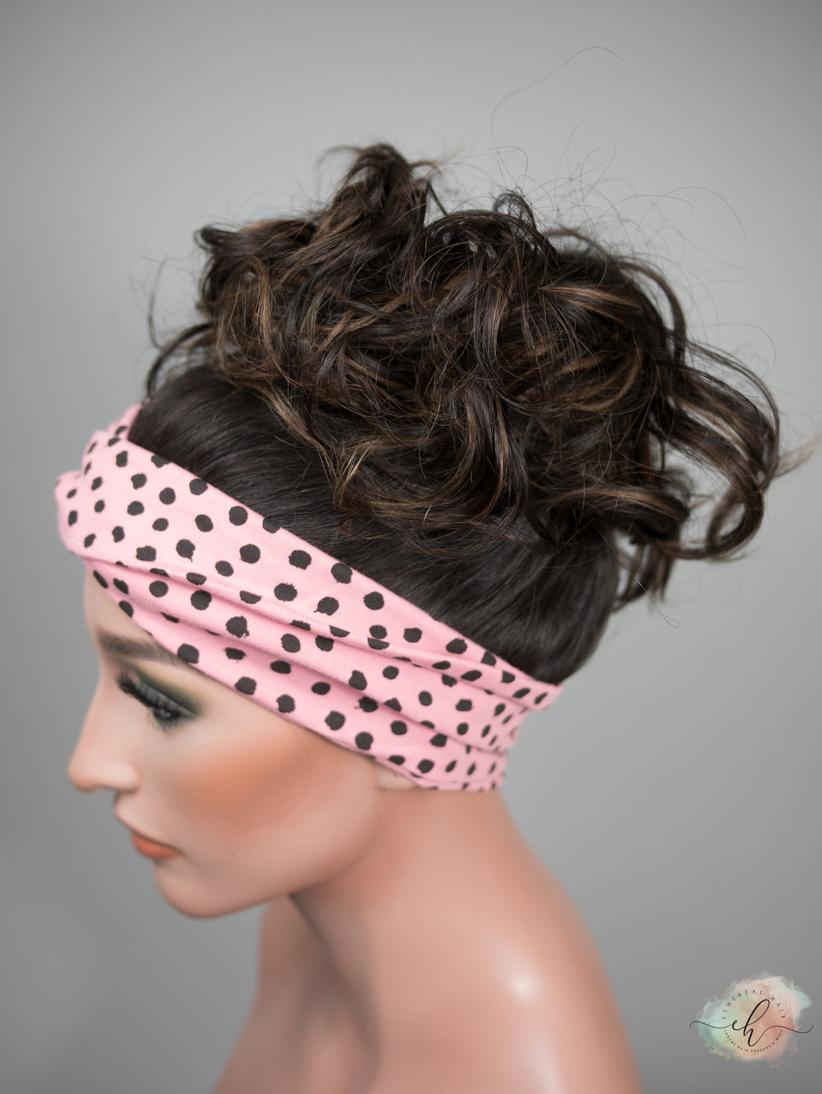 “LARK BALAYAGE" Premium Pony Wig: Sz. M, 21", Curly