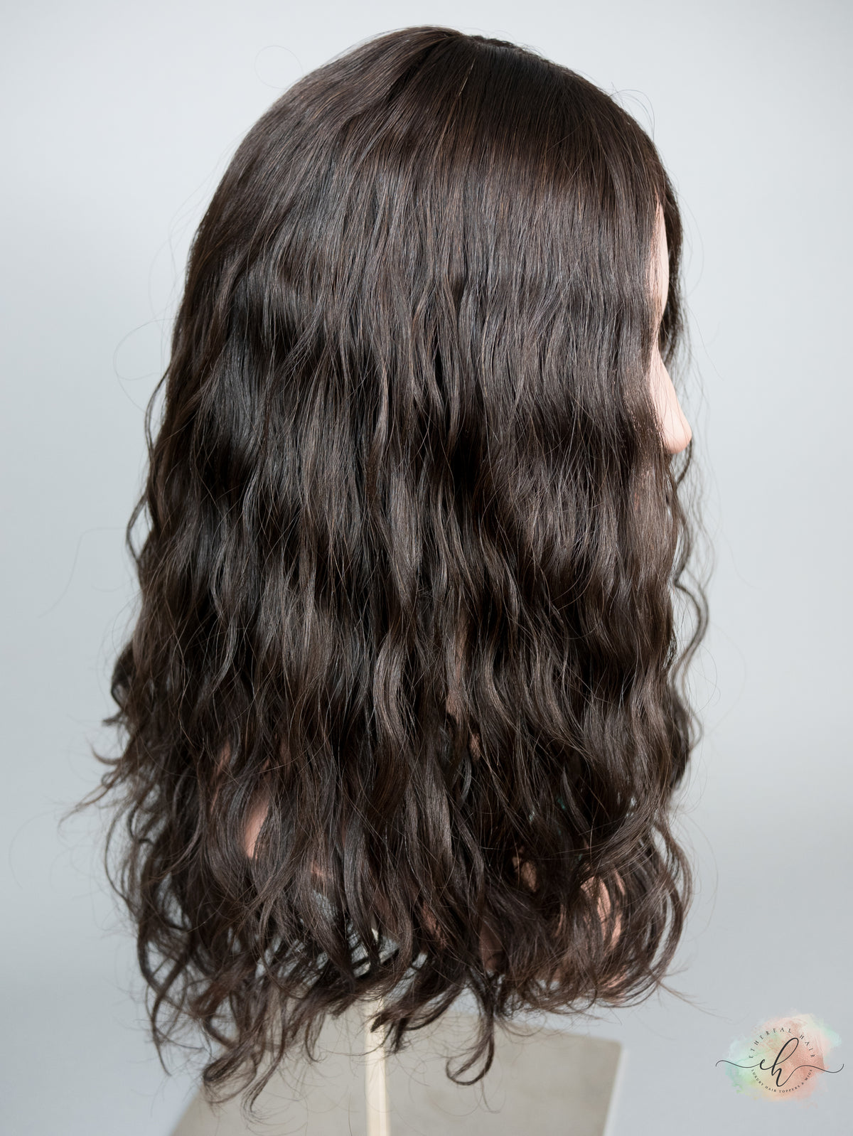 &quot;LUNA&quot; Premium Topper: Silk Top, 9x9, 18-20&quot;, Curly