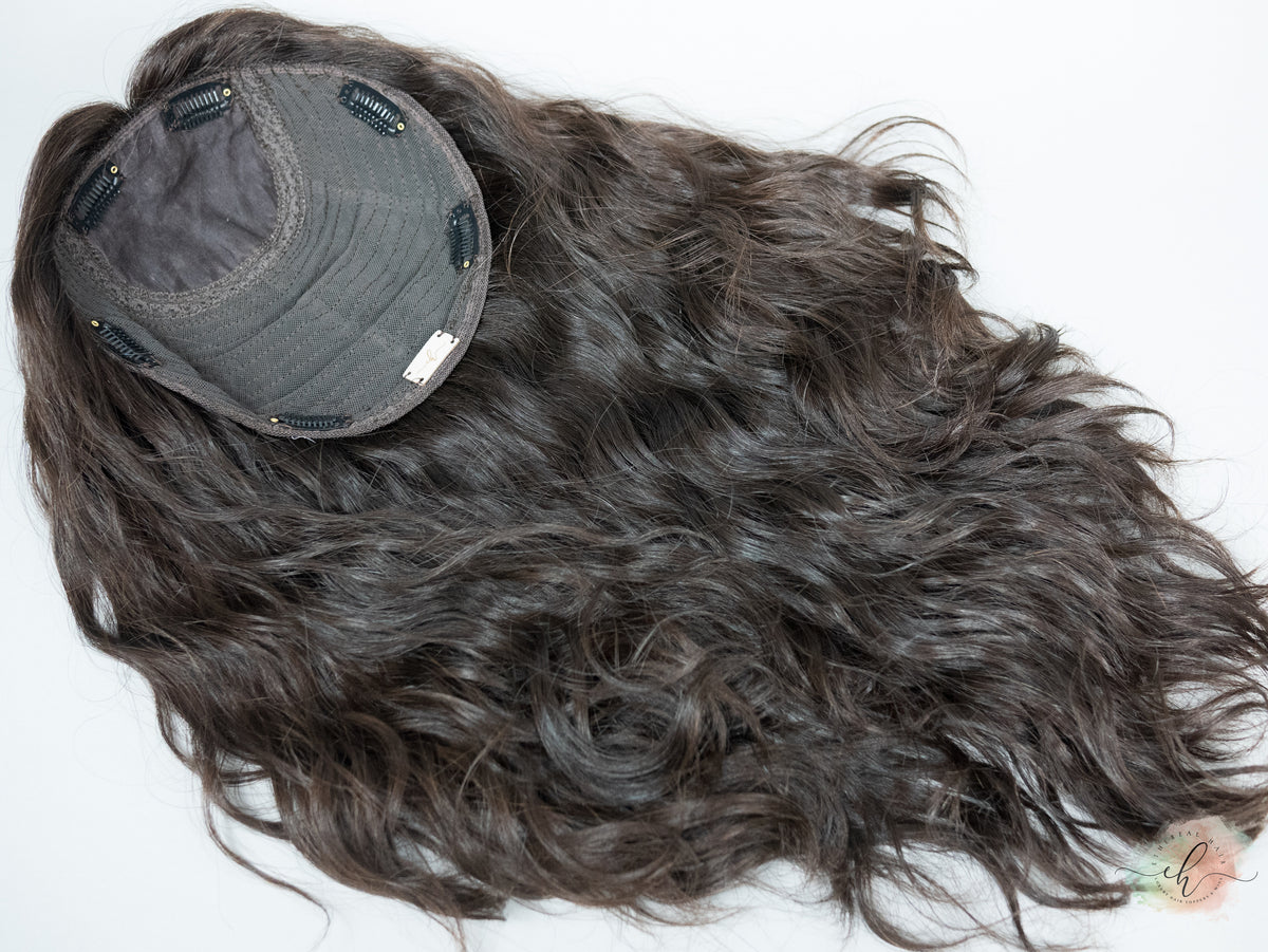 &quot;LUNA&quot; Premium Topper: Silk Top, 9x9, 18-20&quot;, Curly