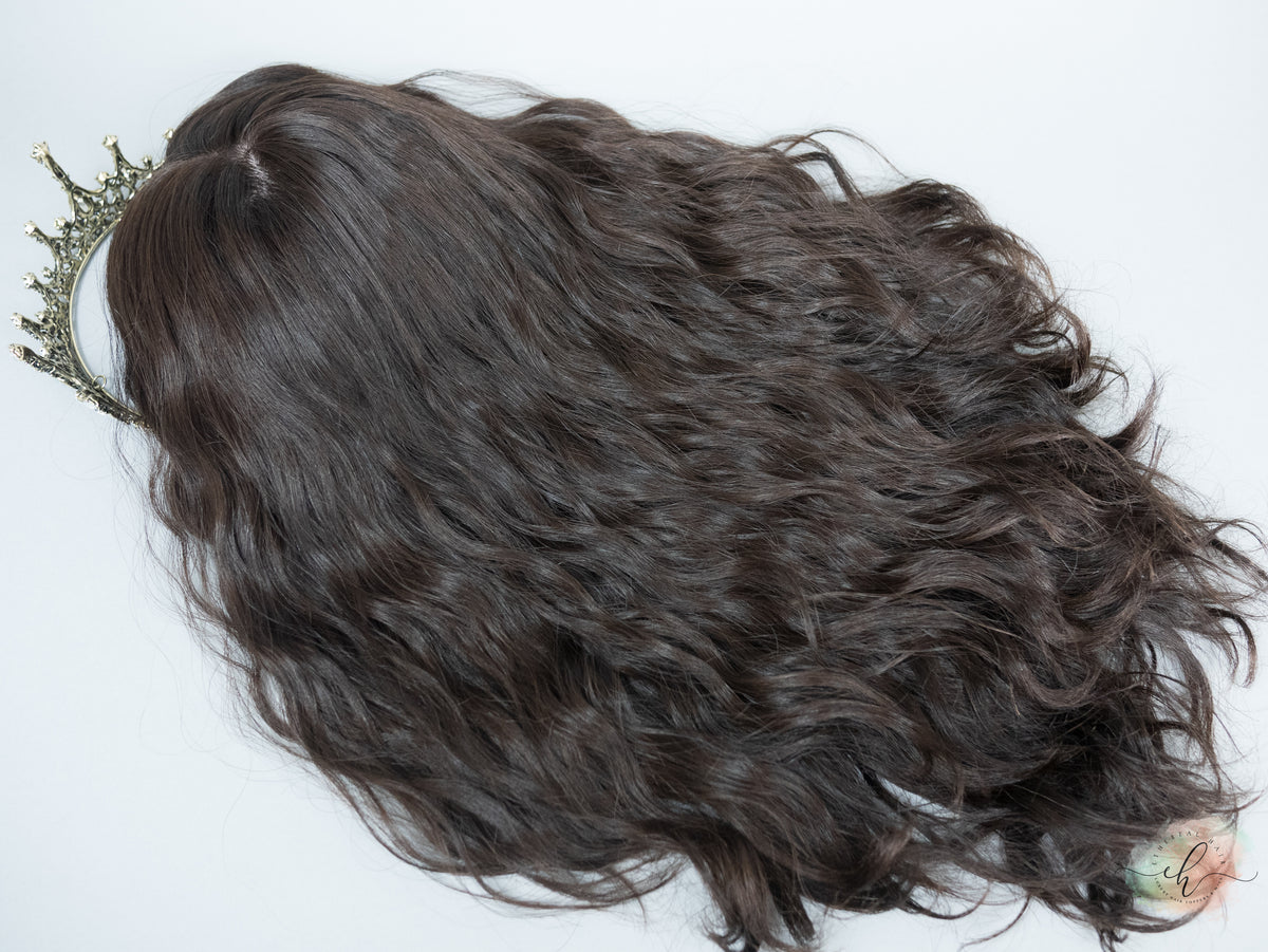 &quot;LUNA&quot; Premium Topper: Silk Top, 9x9, 18-20&quot;, Curly