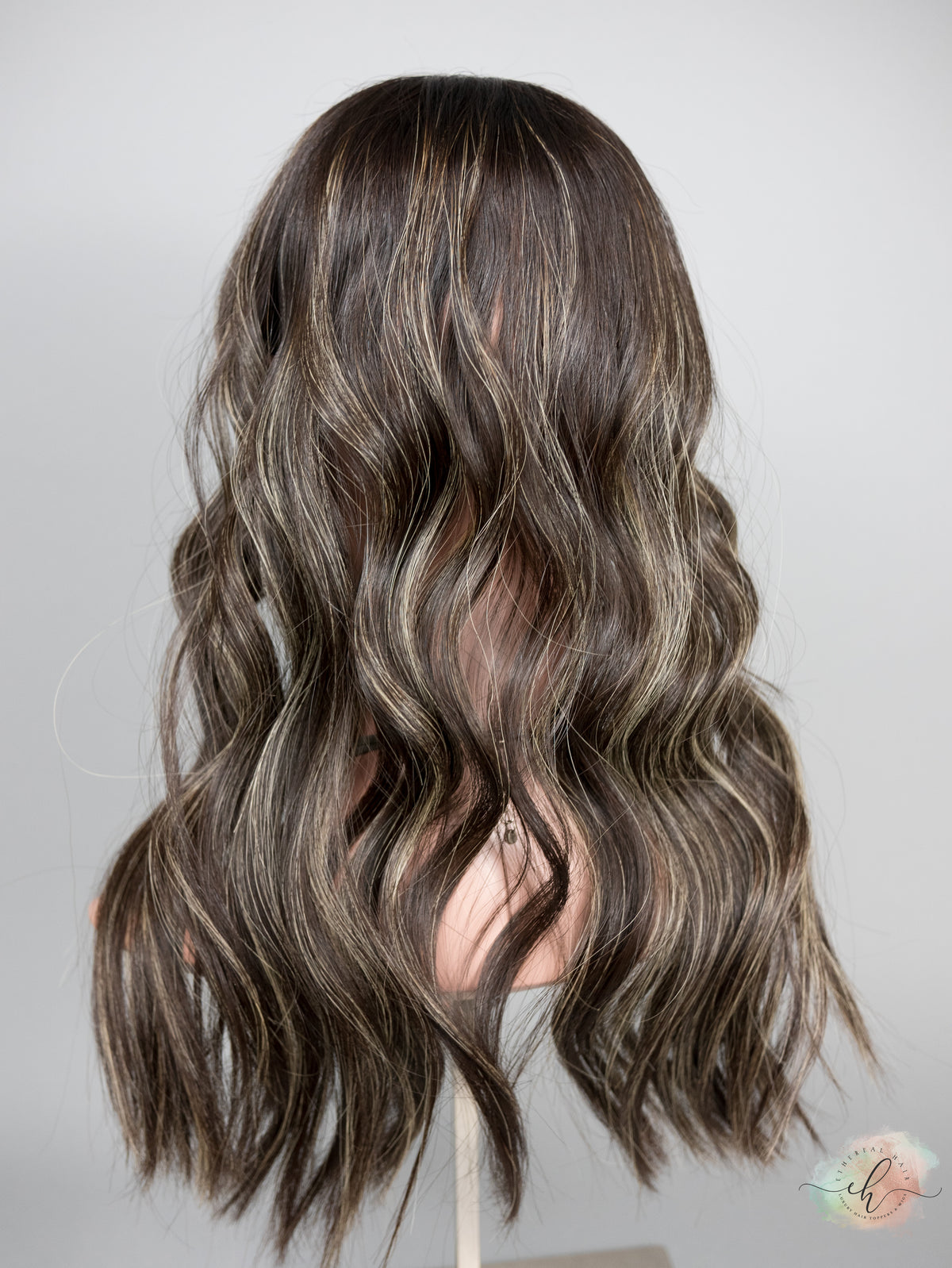 SAMPLE SALE "LUNA BALAYAGE" Premium Topper:  Fully Wefted, 6x6, 20"