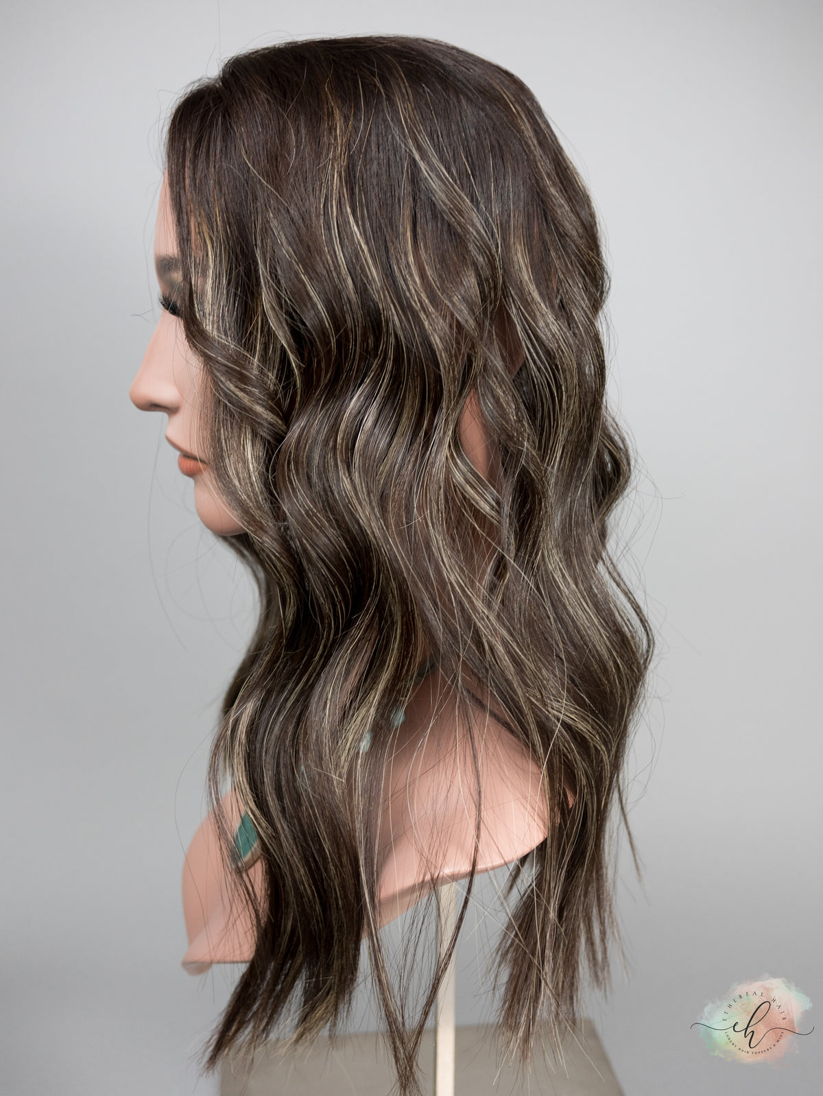 SAMPLE SALE "LUNA BALAYAGE" Premium Topper:  Fully Wefted, 6x6, 20"
