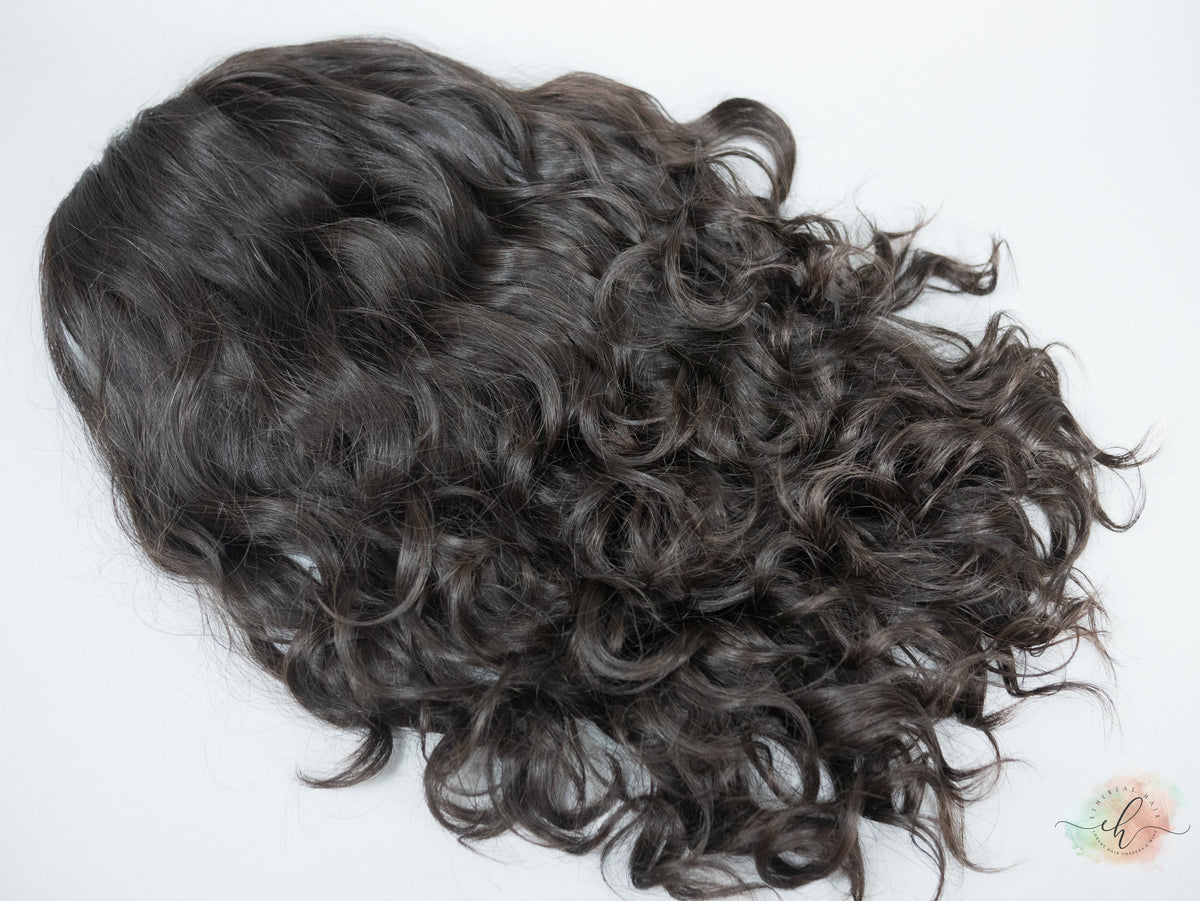 “LARK" Premium Pony Wig: Sz. M, 21", Curly