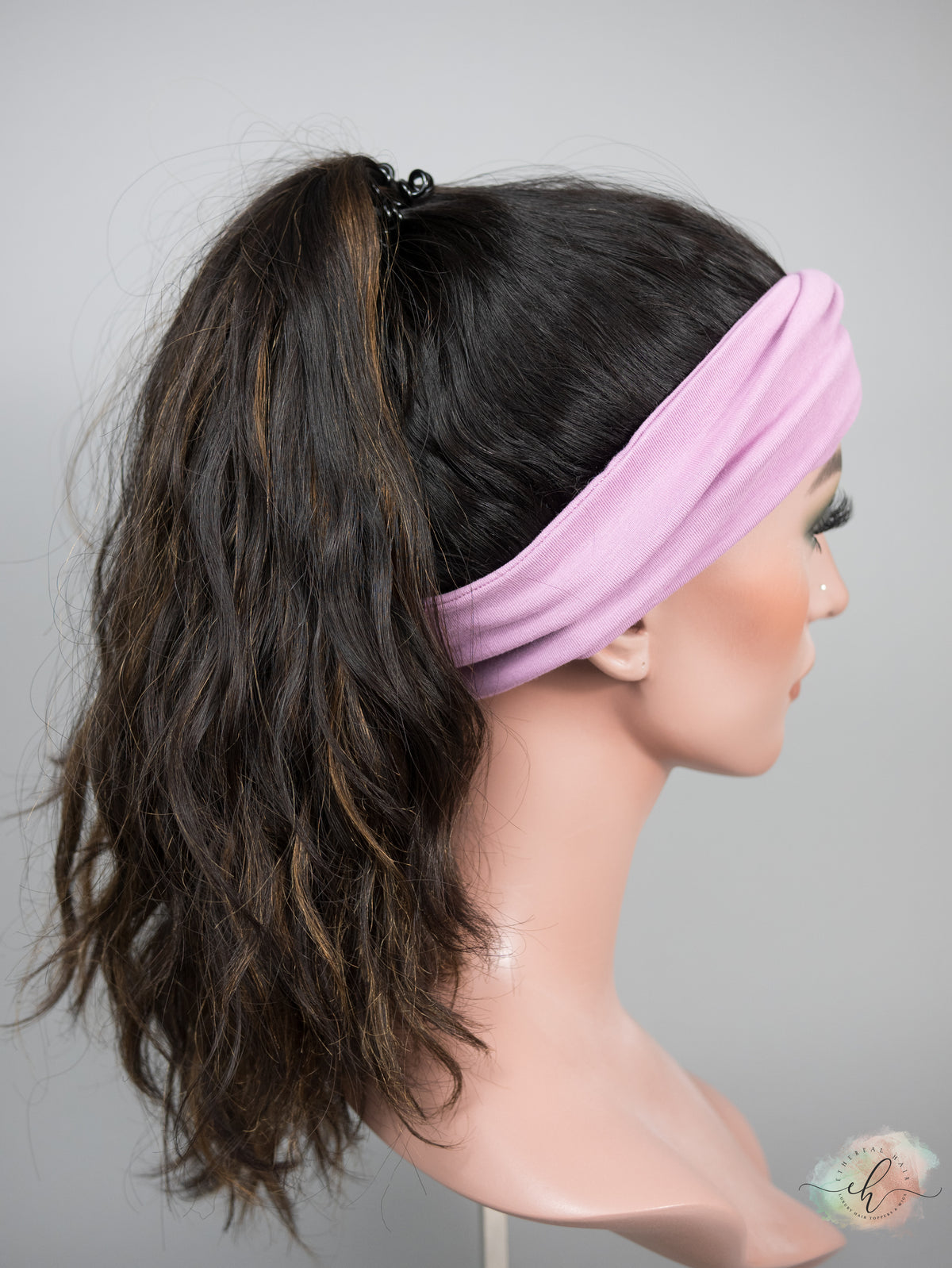 FINAL SALE “LARK BALAYAGE" Premium Pony Wig: Sz. M, 25", Curly