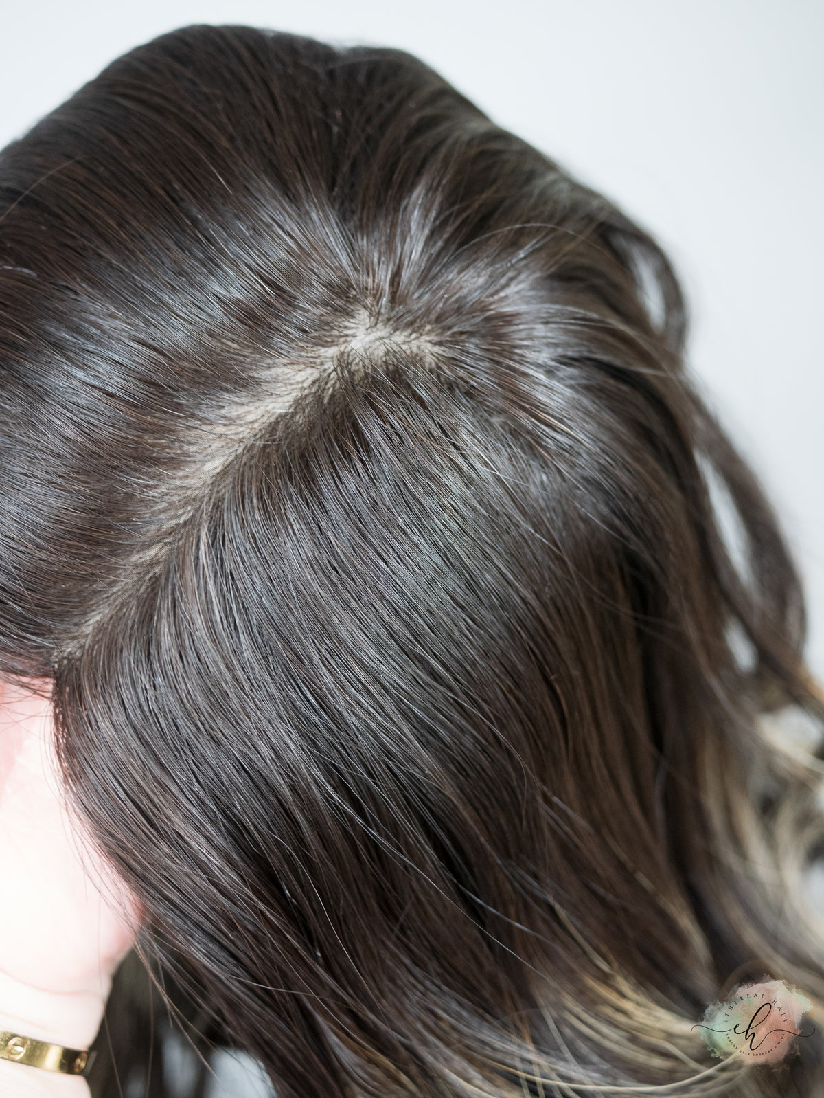 &quot;LUNA BALAYAGE&quot; Premium Topper: Silk Top, 9x9, 19-20&quot;