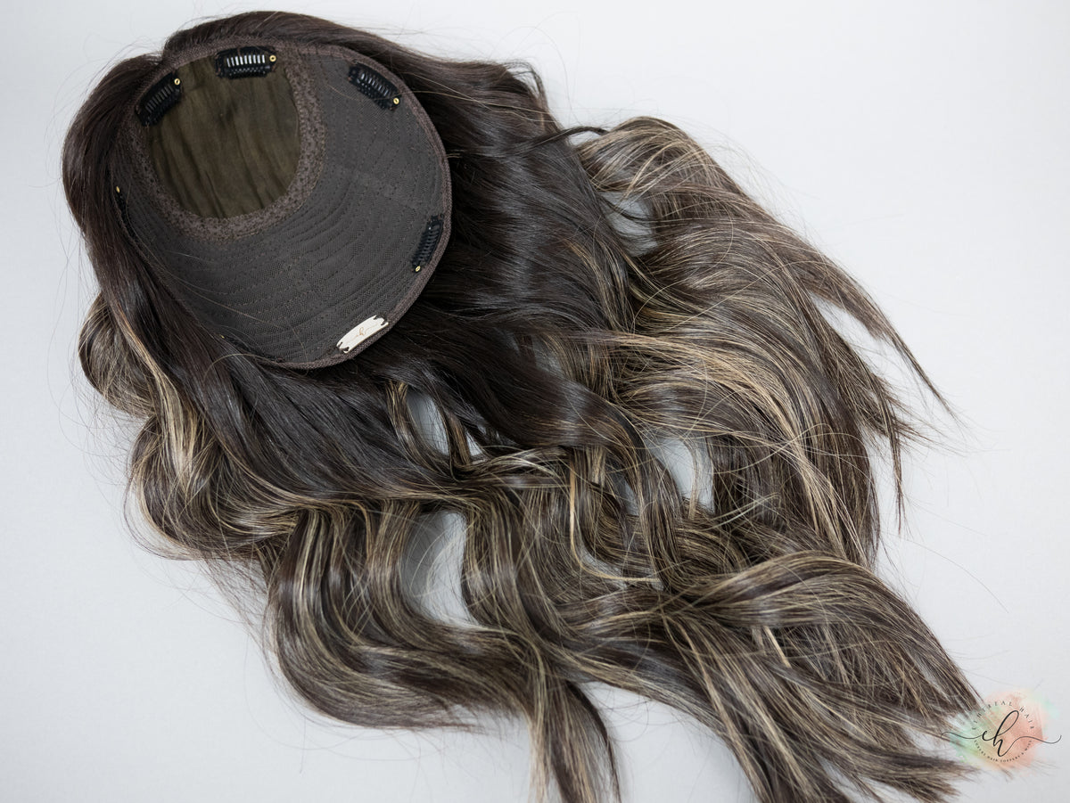 &quot;LUNA BALAYAGE&quot; Premium Topper: Silk Top, 9x9, 19-20&quot;