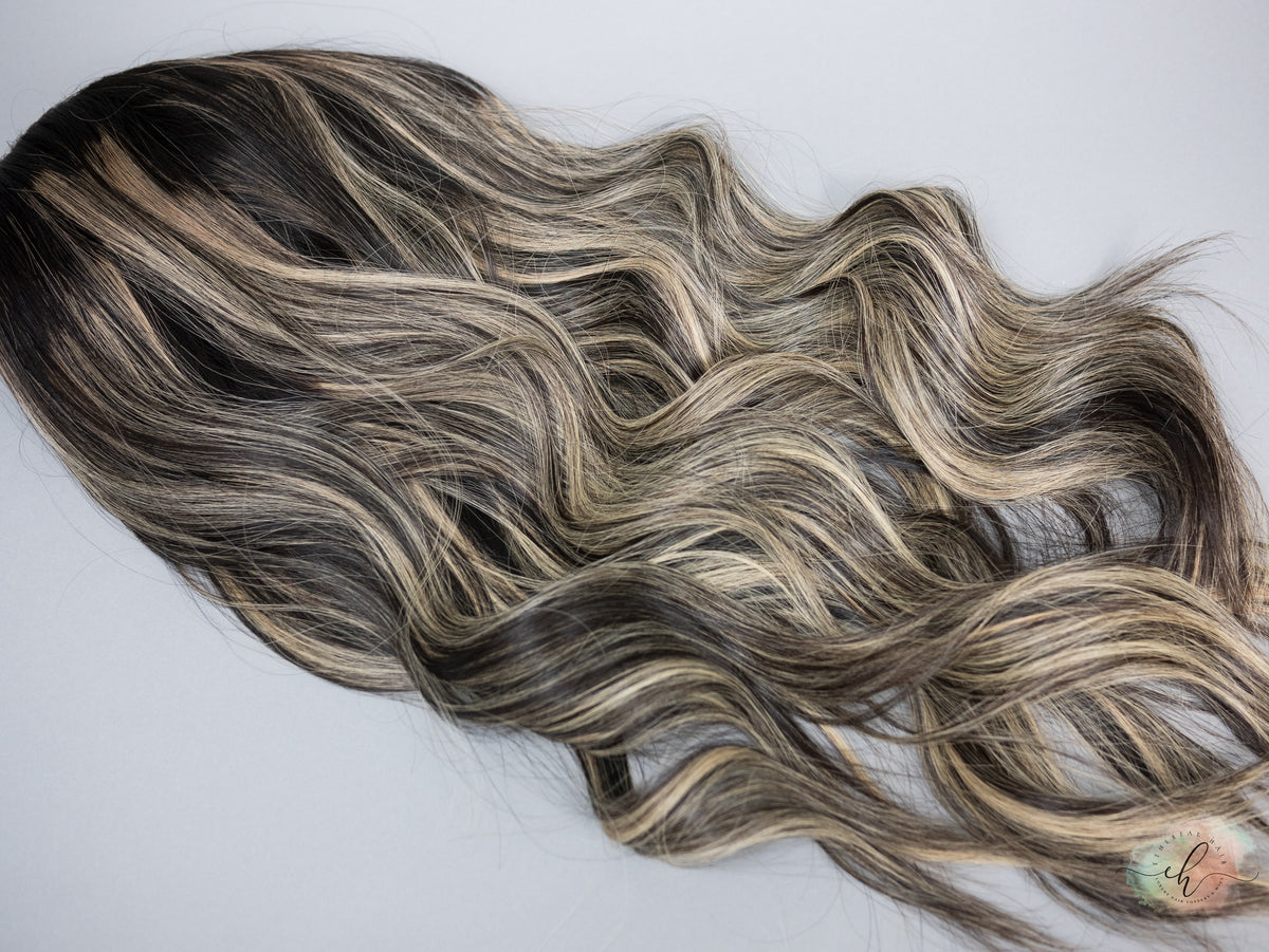 FINAL SALE “RHIANNON BALAYAGE" Premium Pony Wig: Sz. M, 26"