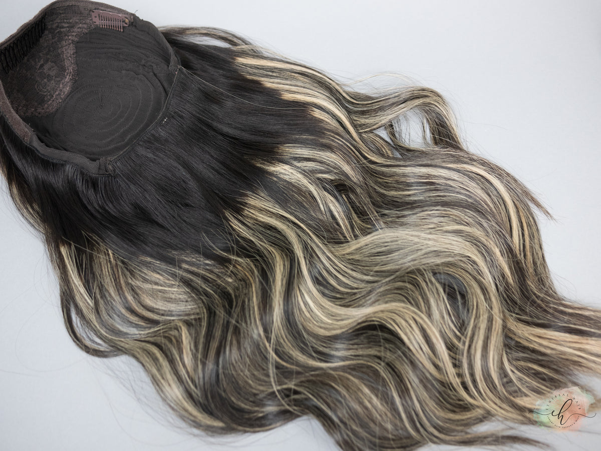 FINAL SALE “RHIANNON BALAYAGE" Premium Pony Wig: Sz. M, 26"