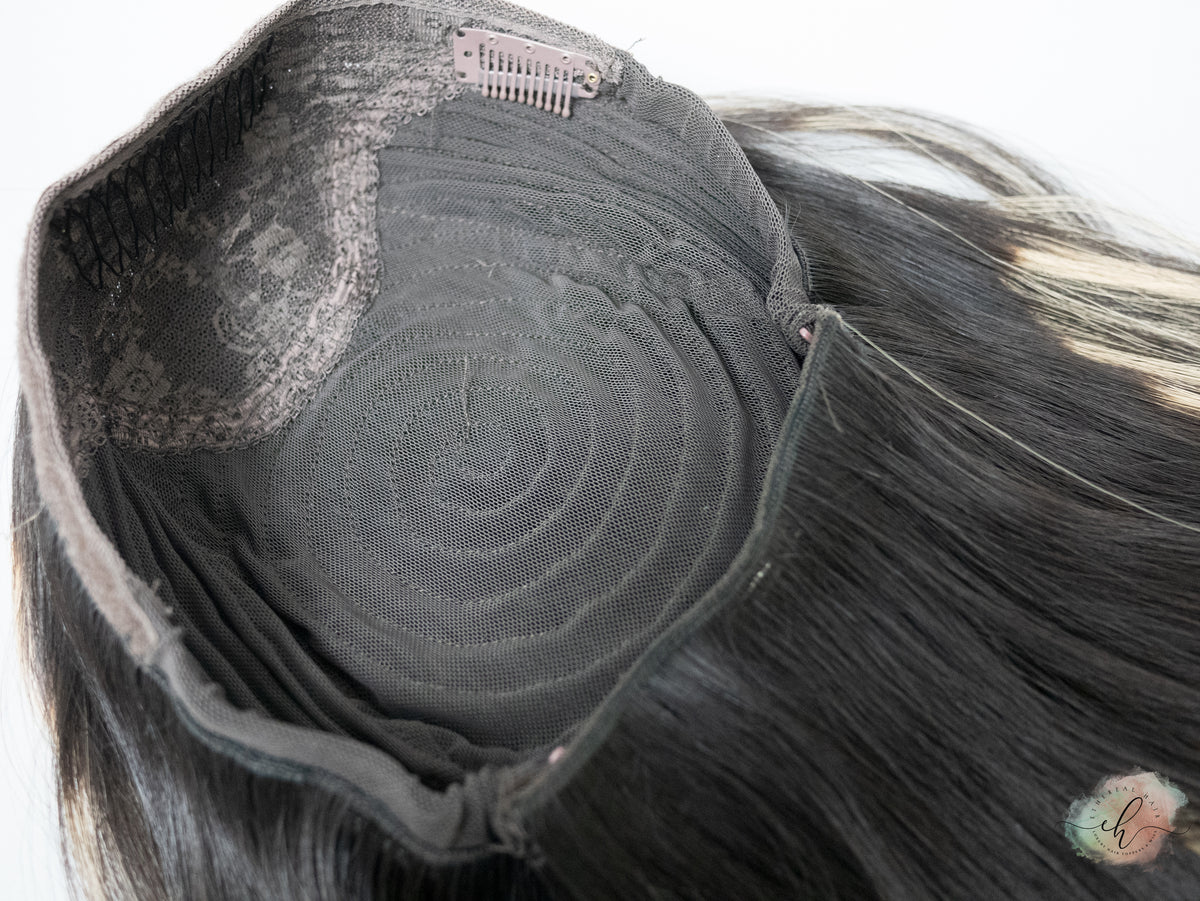 FINAL SALE “RHIANNON BALAYAGE" Premium Pony Wig: Sz. M, 26"