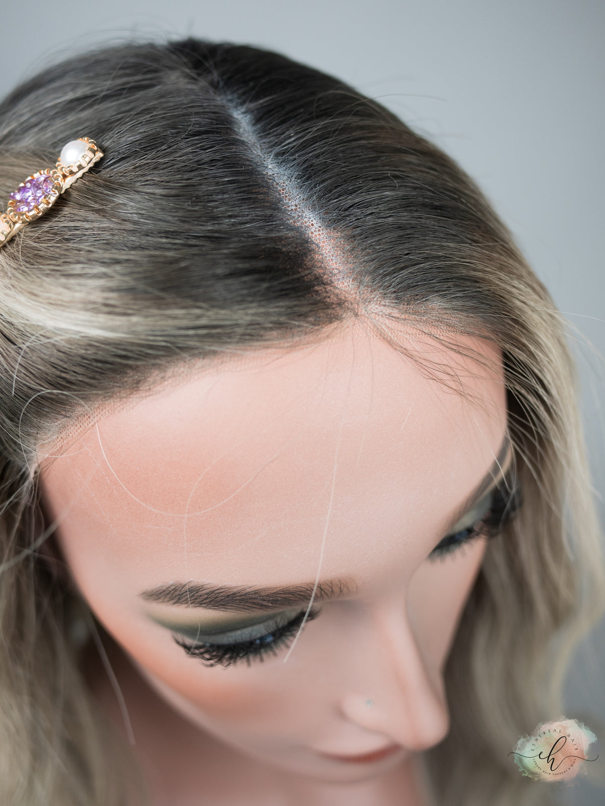 SAMPLE SALE “WILD HORSES" Exquisite Wig: Lace Top, Sz. M, 21-22"