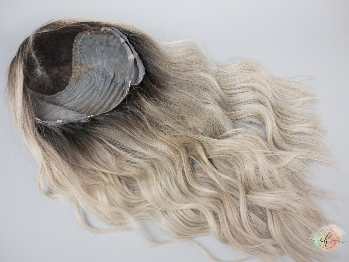 SAMPLE SALE “WILD HORSES" Exquisite Wig: Lace Top, Sz. M, 21-22"