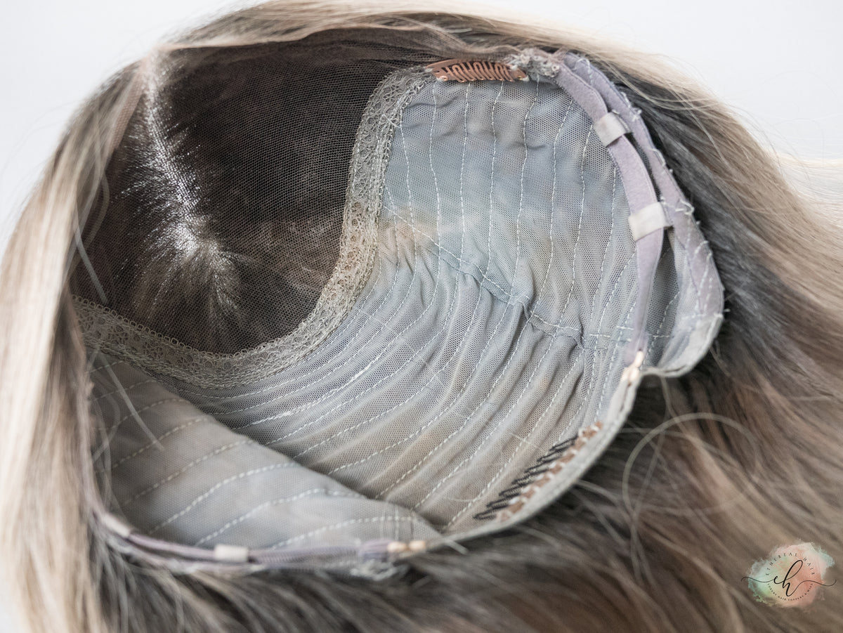 SAMPLE SALE “WILD HORSES" Exquisite Wig: Lace Top, Sz. M, 21-22"