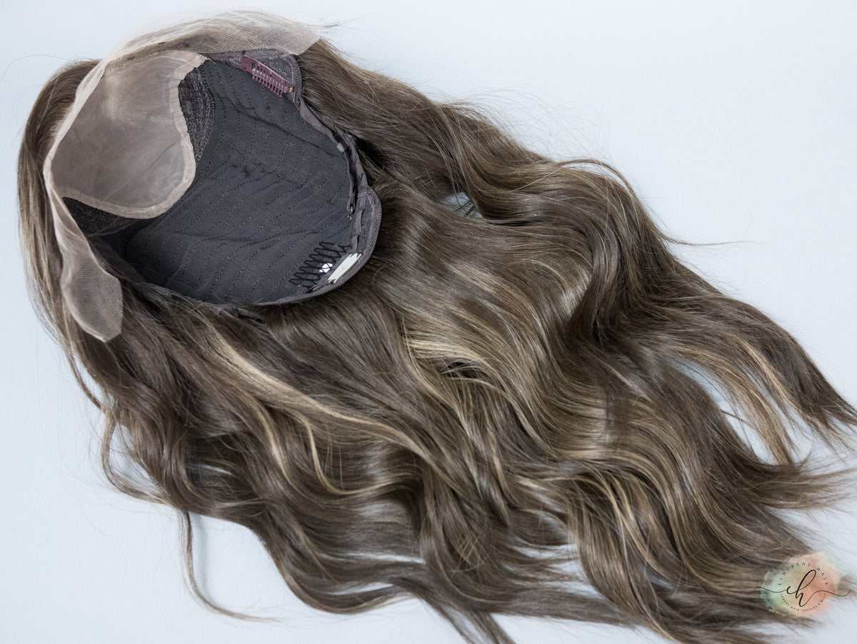 “MONROE" Premium Wig: Lace Top, Sz. L, 23"
