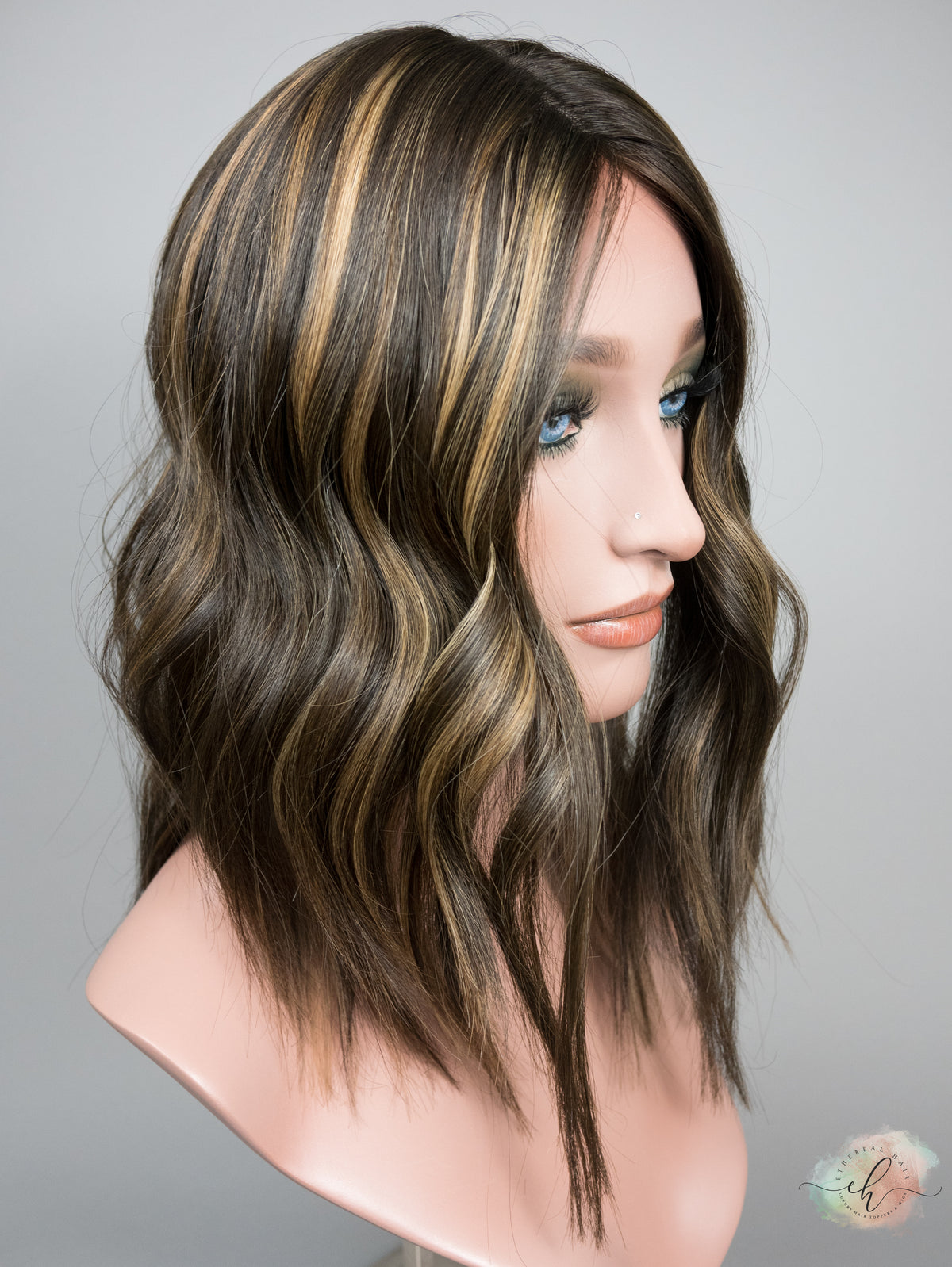 SUMMER SALE “LARK HIGHLIGHT" Premium Topper: Silk Top, 8x8, 14-16"