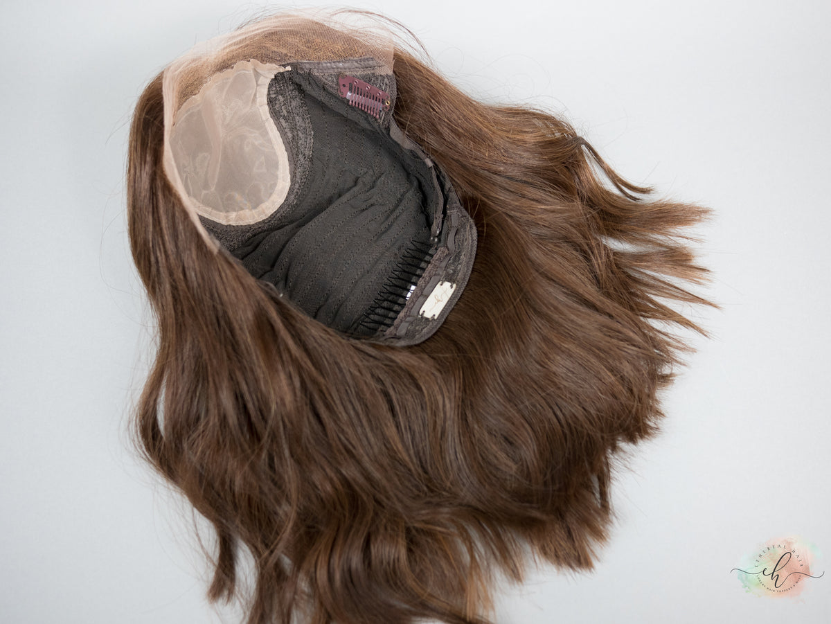 FALL SALE “AURORA" Premium Wig: Lace Top, Sz. M/L, LOB CUT 12-14"