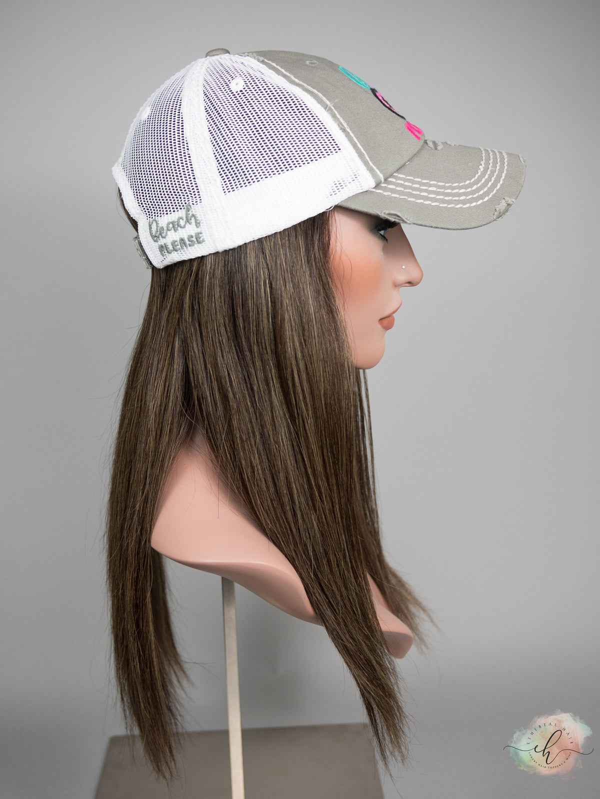 “SERAPHINA&quot; Premium HAT FALL Wig: Sz. M, 23&quot;