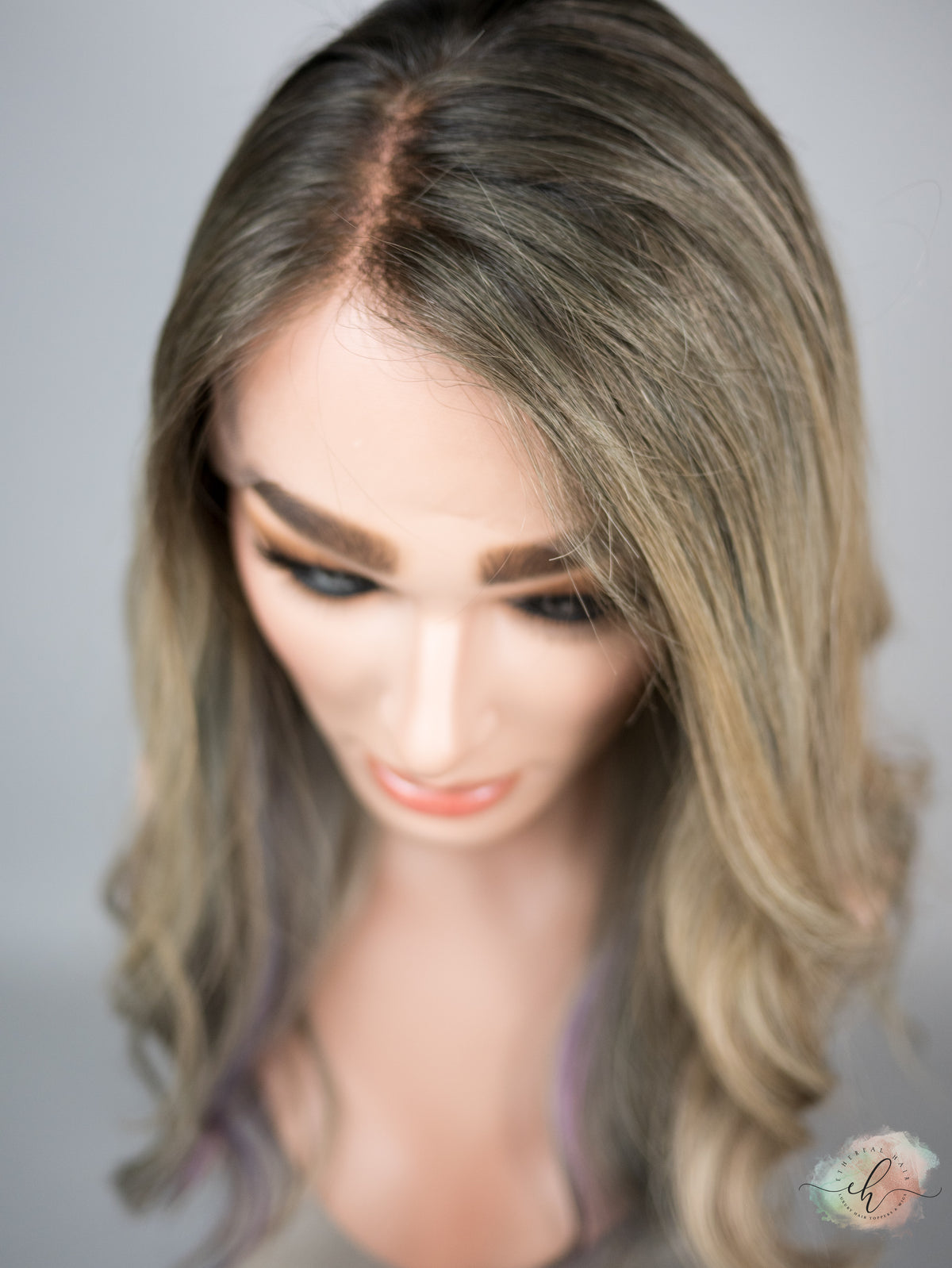 FINAL SALE “PRINCESS OF THE SEA" Exquisite Wig: Lace Top, Sz. M, 21"
