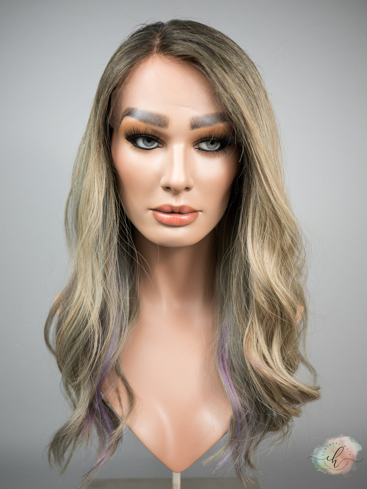 FINAL SALE “PRINCESS OF THE SEA" Exquisite Wig: Lace Top, Sz. M, 21"