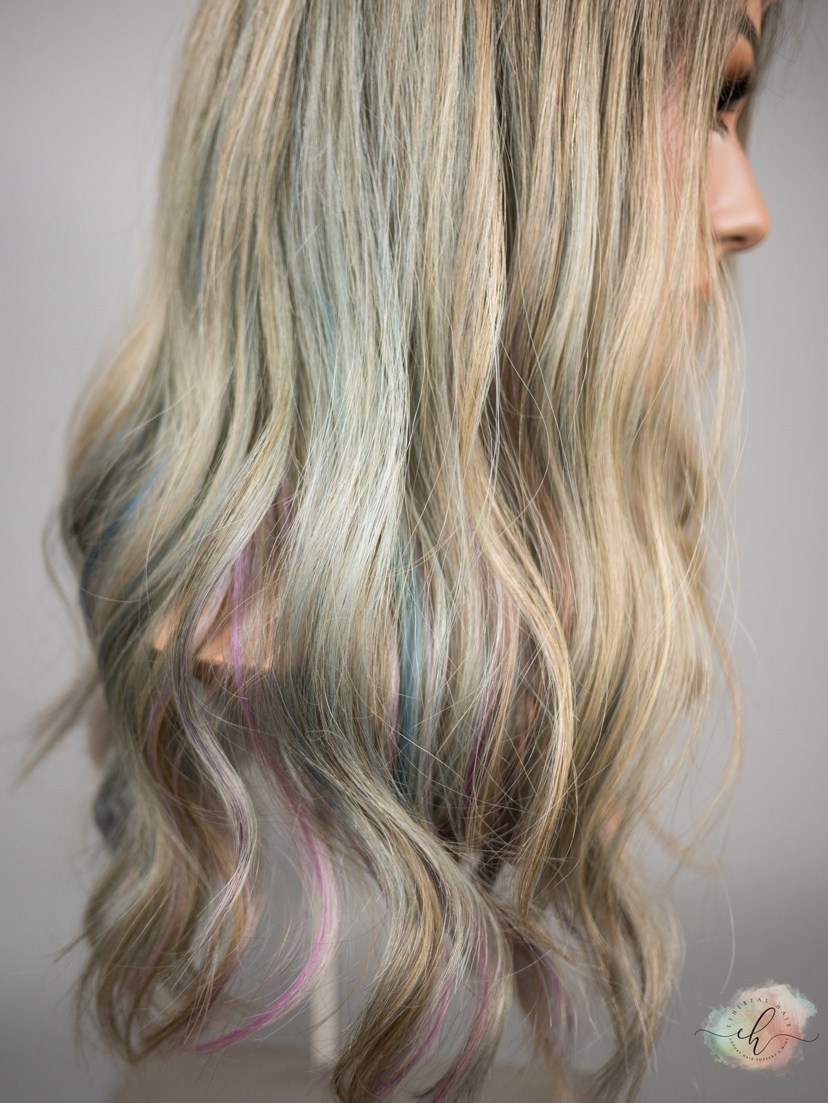 FINAL SALE “PRINCESS OF THE SEA" Exquisite Wig: Lace Top, Sz. M, 21"