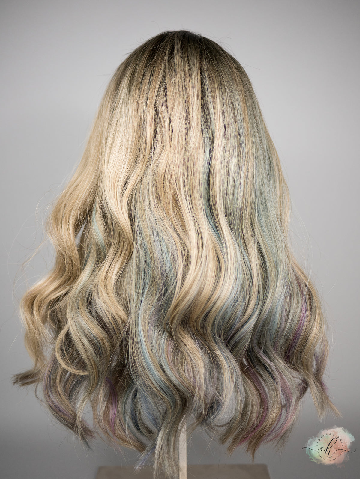 FINAL SALE “PRINCESS OF THE SEA" Exquisite Wig: Lace Top, Sz. M, 21"