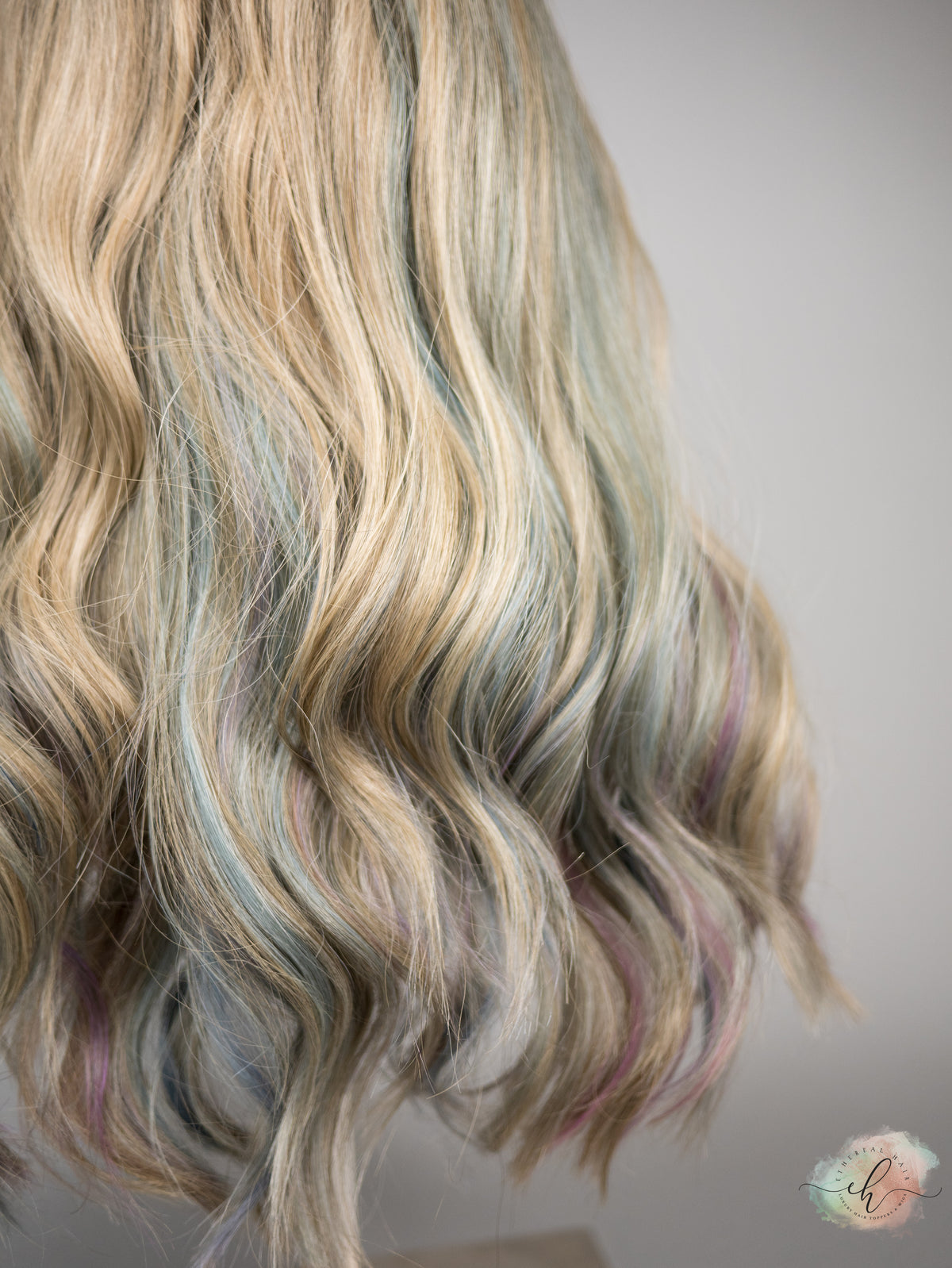 FINAL SALE “PRINCESS OF THE SEA" Exquisite Wig: Lace Top, Sz. M, 21"