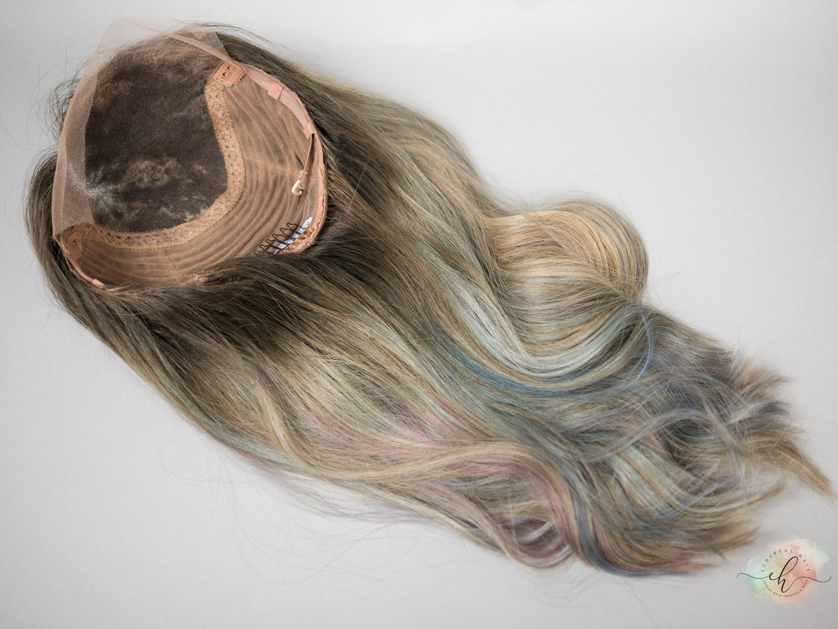 FINAL SALE “PRINCESS OF THE SEA" Exquisite Wig: Lace Top, Sz. M, 21"