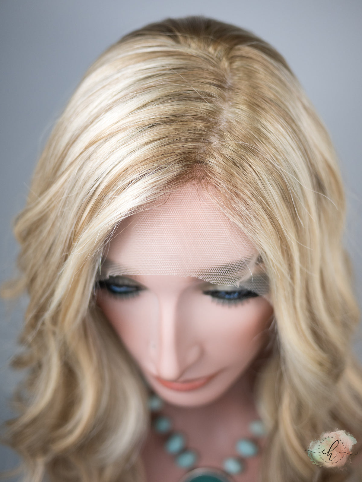 “EVA" Premium Wig: Silk Top Lace Front, Sz. L, 26"