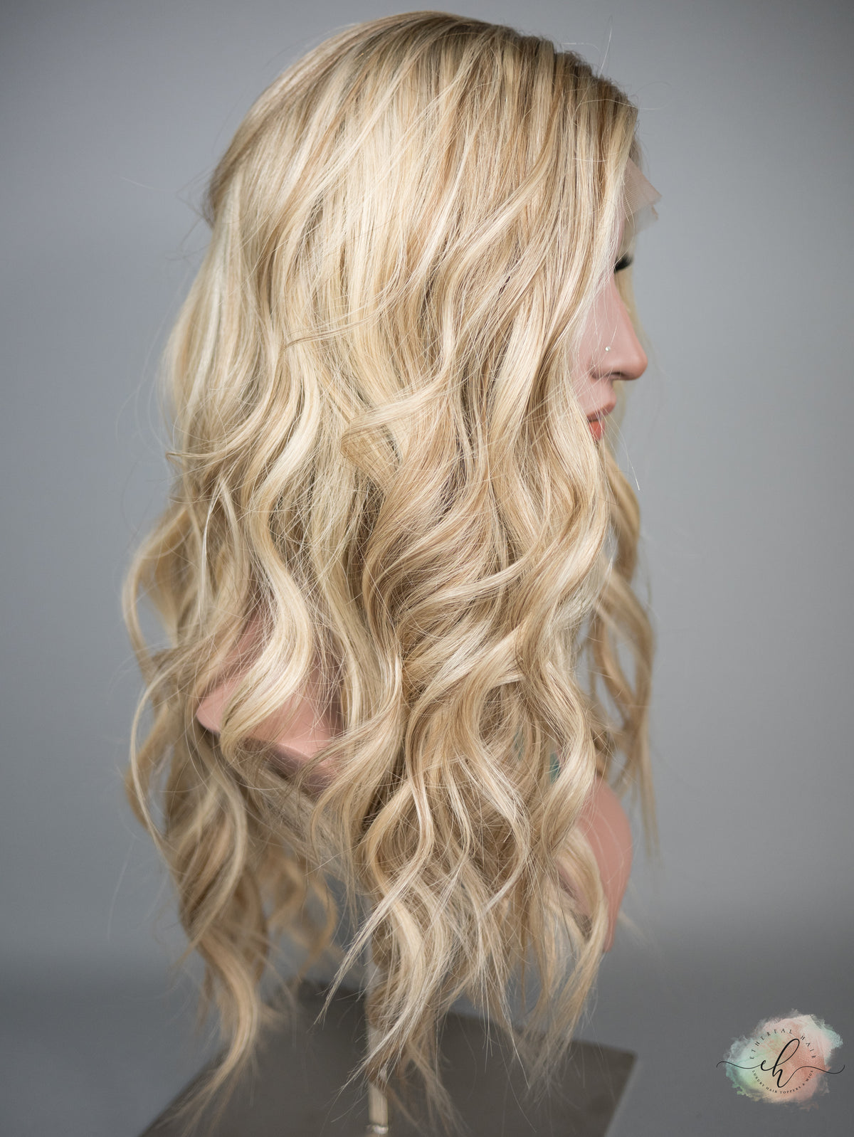 “EVA" Premium Wig: Silk Top Lace Front, Sz. L, 26"