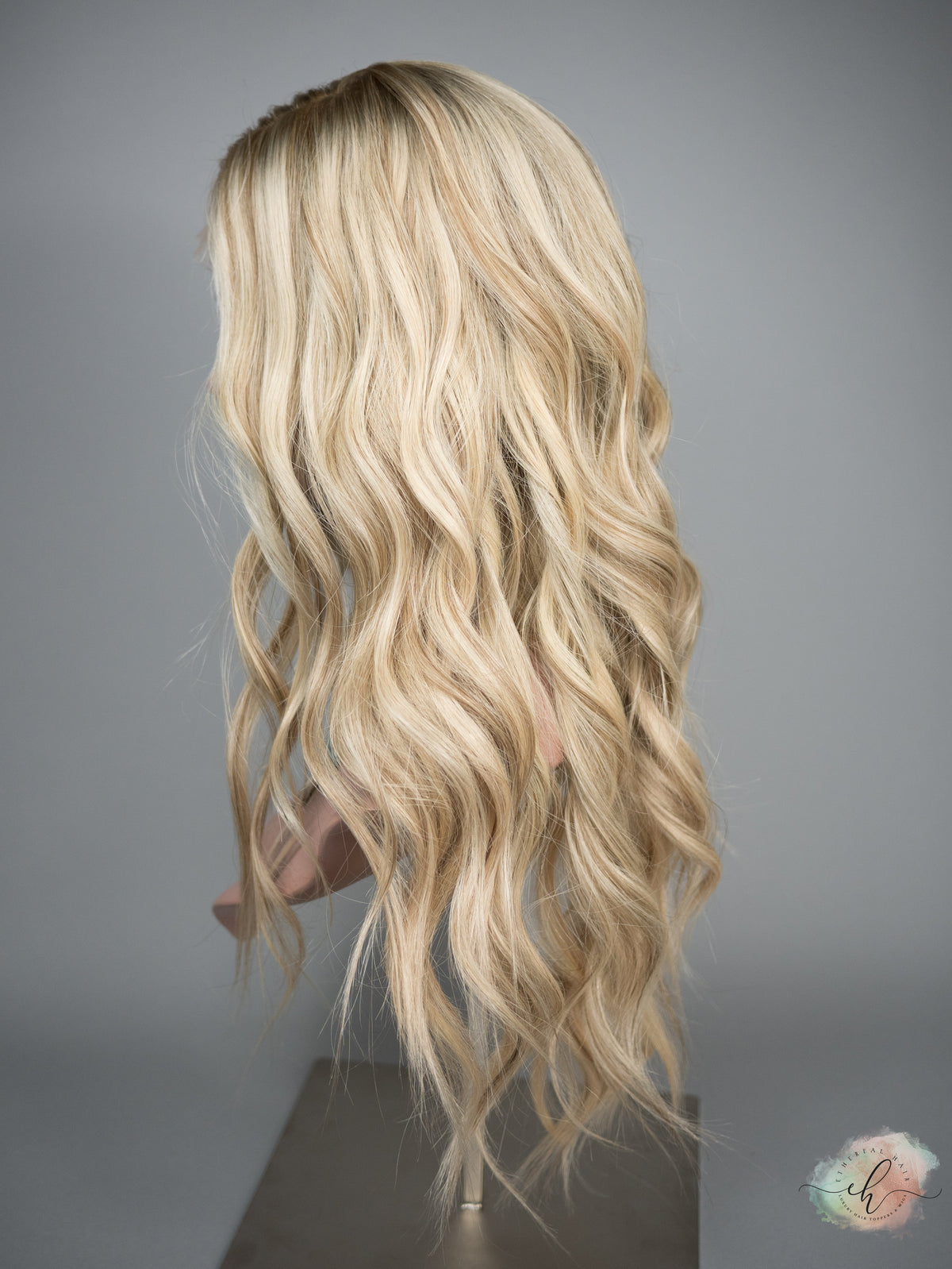 “EVA" Premium Wig: Silk Top Lace Front, Sz. L, 26"