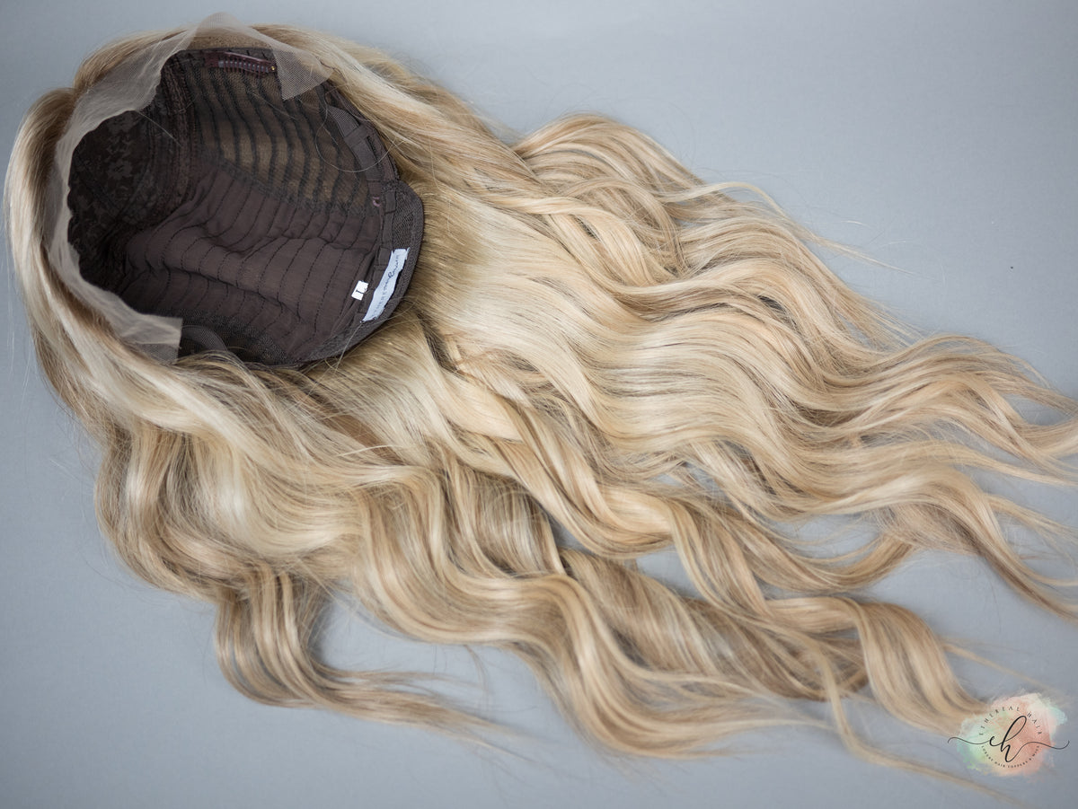 “EVA" Premium Wig: Silk Top Lace Front, Sz. L, 26"