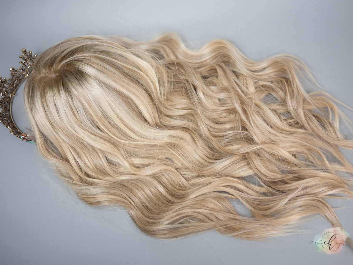 “EVA" Premium Wig: Silk Top Lace Front, Sz. L, 26"