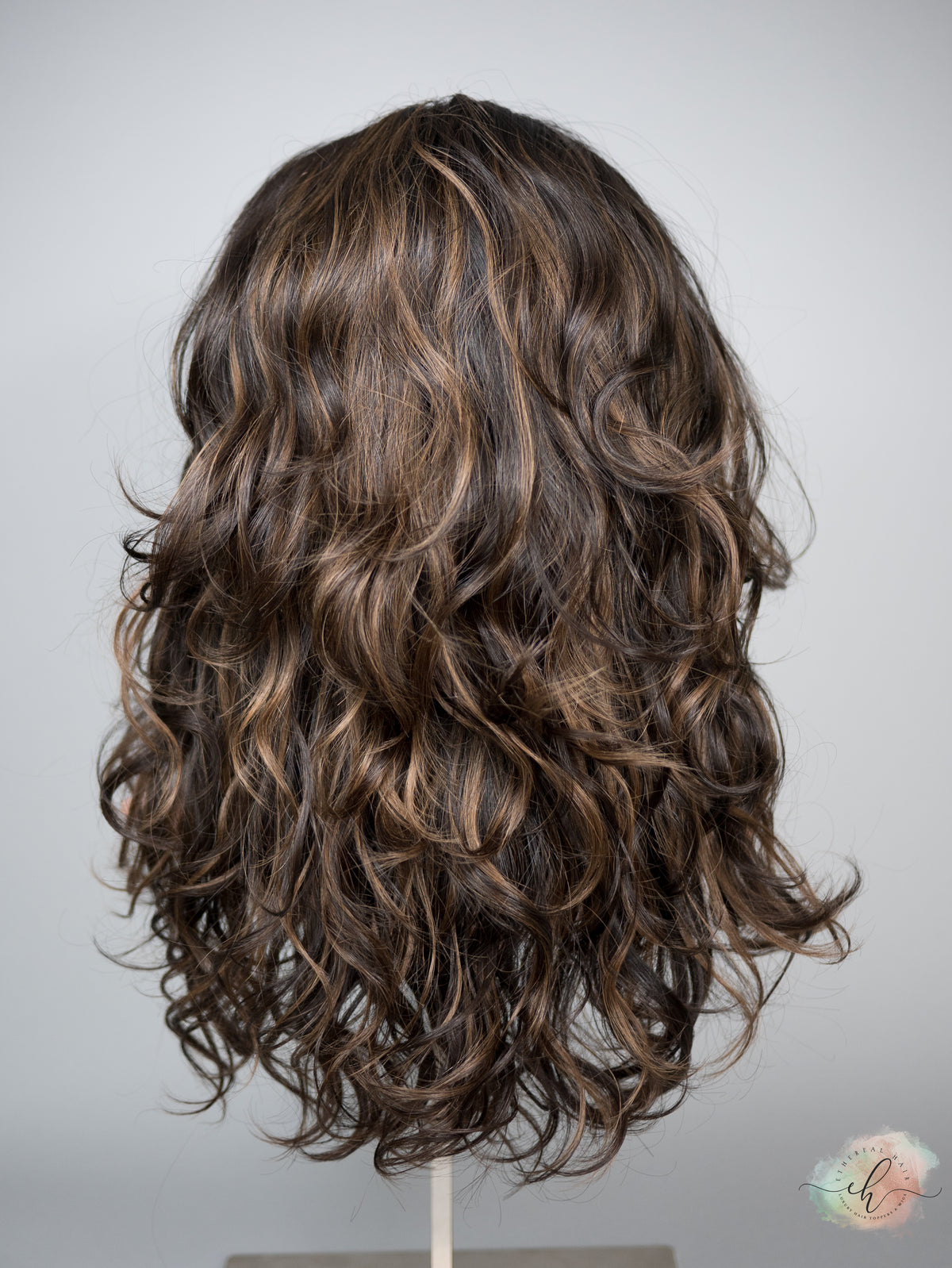 FALL SALE “LARK BALAYAGE" Premium Pony Wig: Sz. L, 21", Curly
