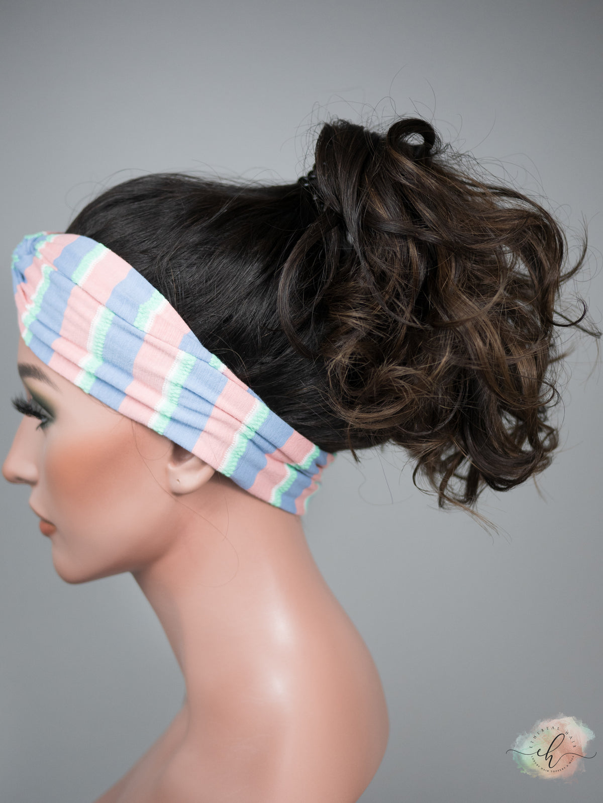 FALL SALE “LARK BALAYAGE" Premium Pony Wig: Sz. L, 21", Curly