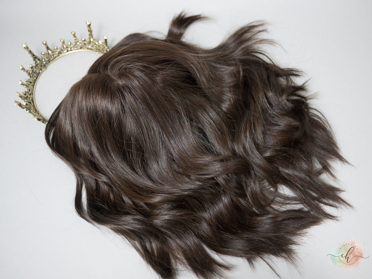 FALL SALE “DAHLIA" Premium Wig: Silk Top, Fully Handtied Cap, Sz. S/M, 15"