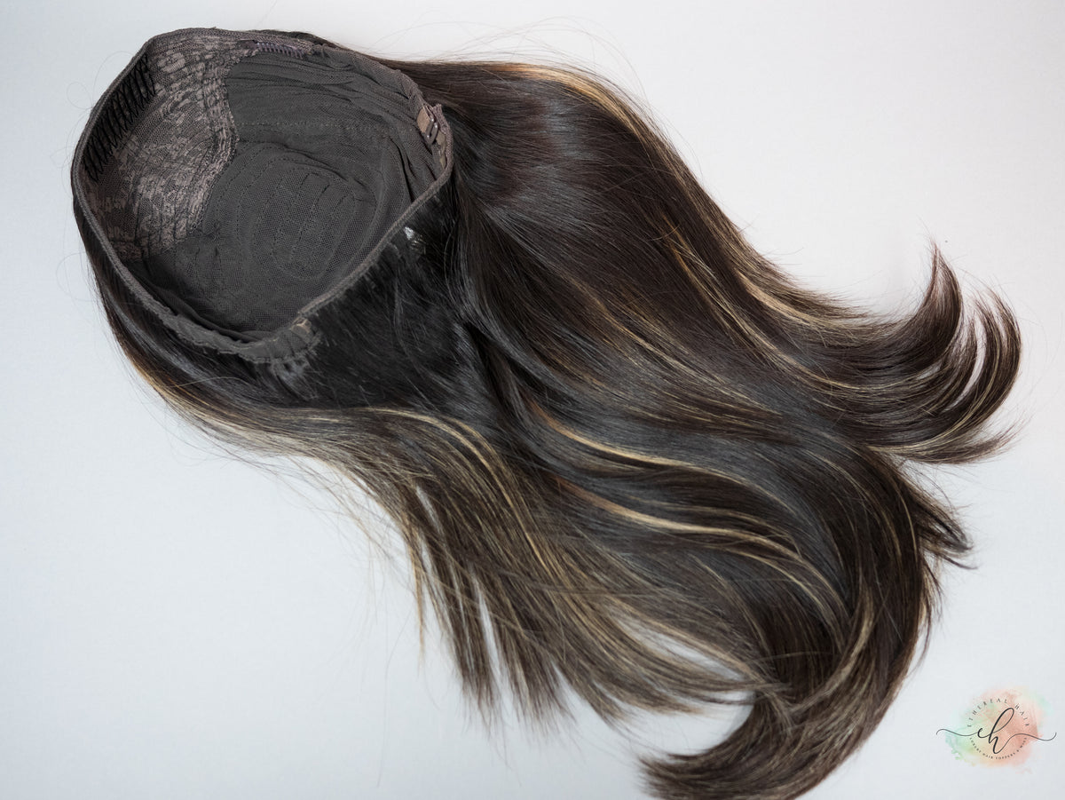 “LARK BALAYAGE" Premium Pony Wig: Sz. L, 23"
