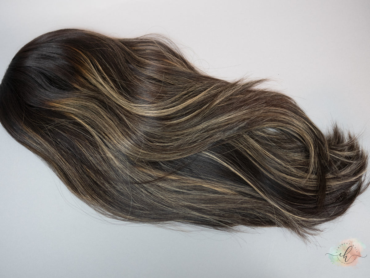 FALL SALE “LARK BALAYAGE" Premium Pony Wig: Sz. M, 23"