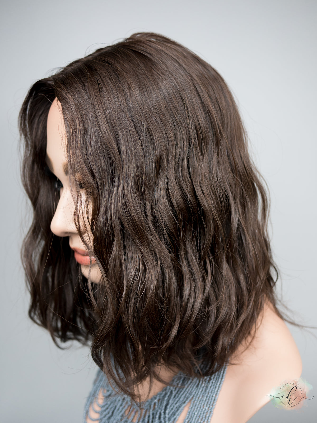 &quot;LUNA&quot; Premium Topper: Silk Top, 8x8, 14-15&quot;, Loose Wave