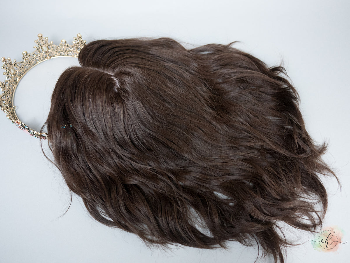 &quot;LUNA&quot; Premium Topper: Silk Top, 8x8, 14-15&quot;, Loose Wave