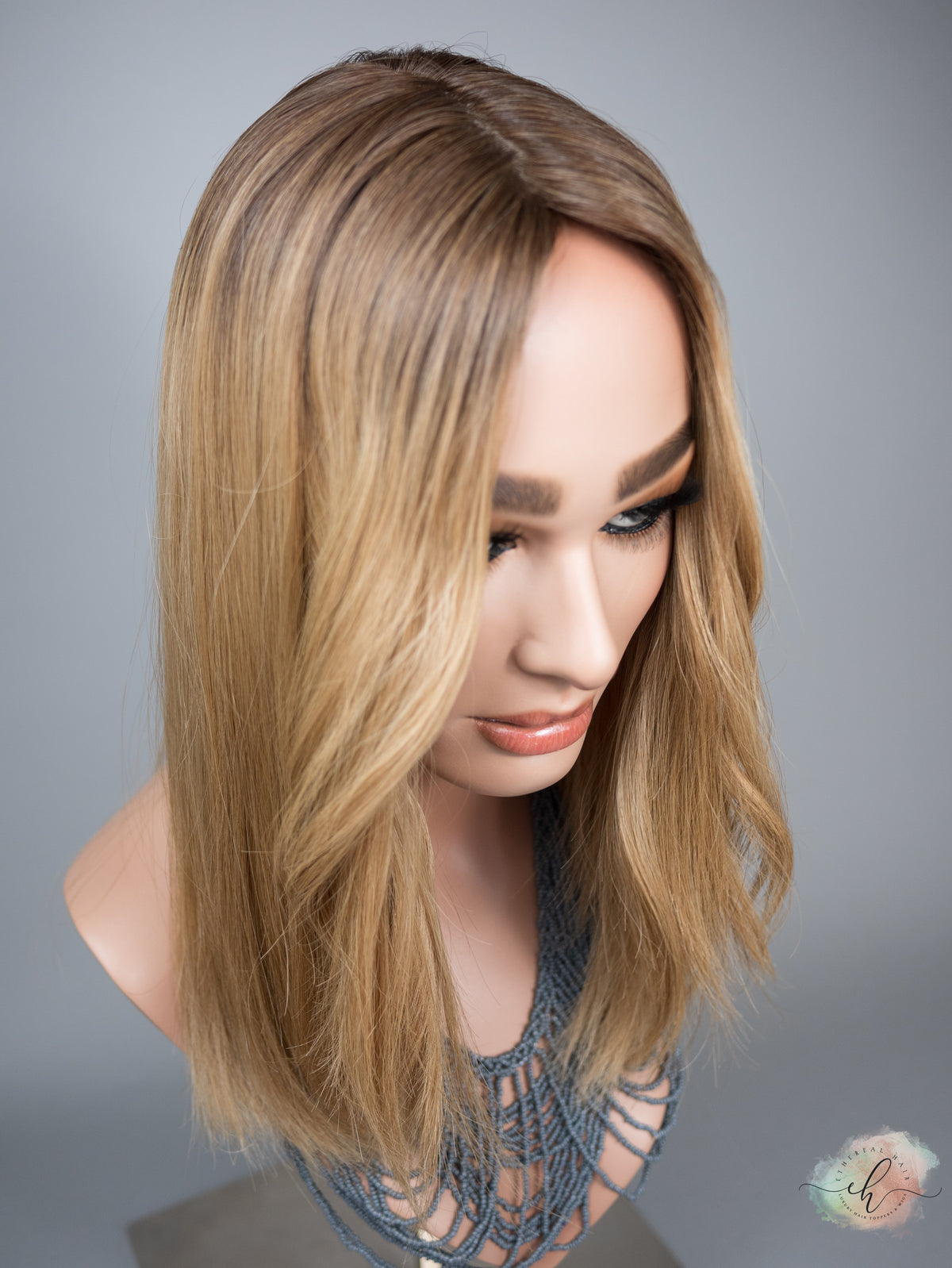 “LIZA" Premium Topper: Silk Top, 7x8, 17", Fully Handtied