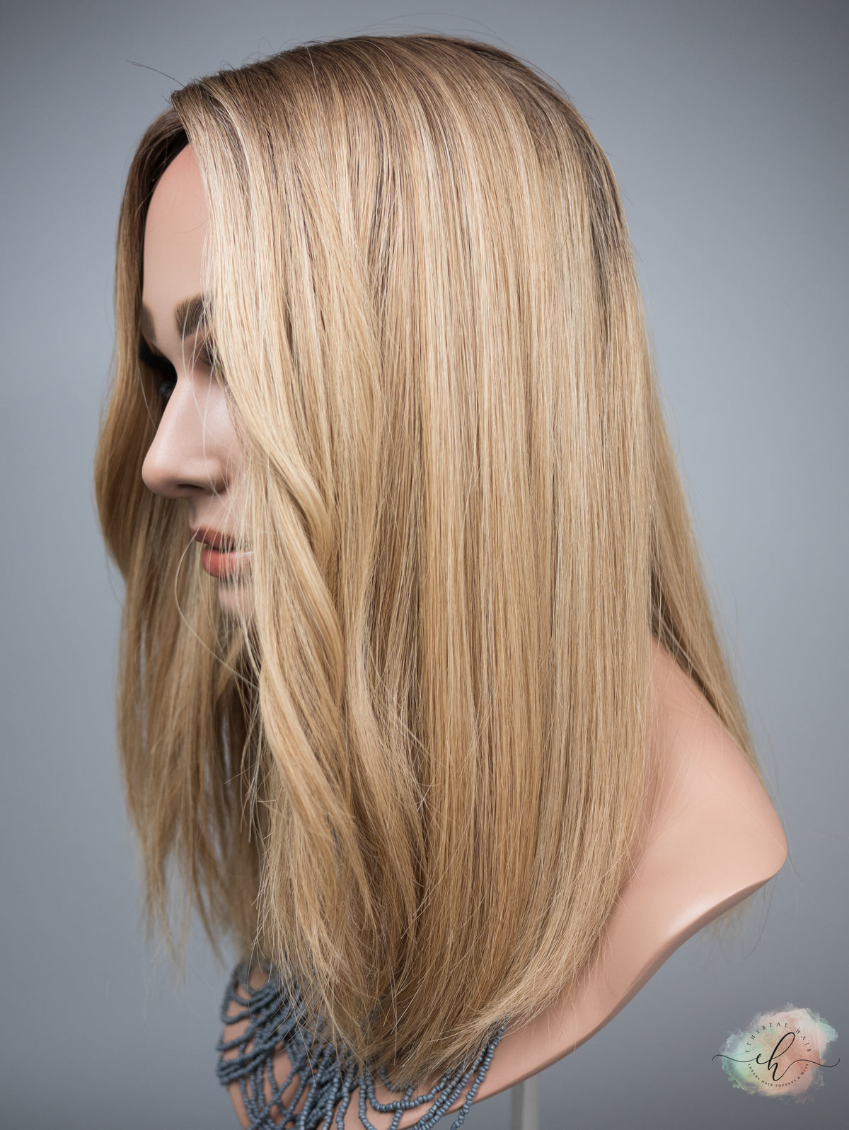 “LIZA" Premium Topper: Silk Top, 7x8, 17", Fully Handtied