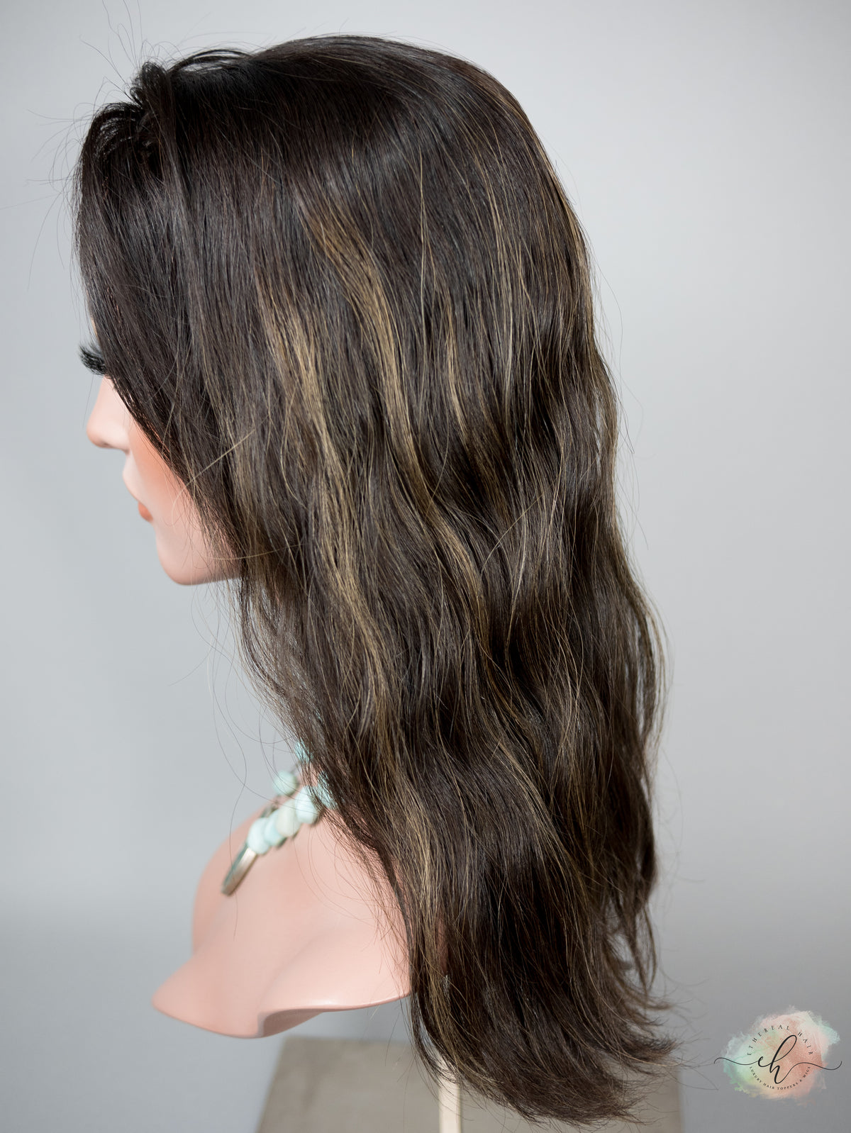 SAMPLE SALE "PIA" Premium Topper:  Fully Wefted, 6x6, 17", Wavy