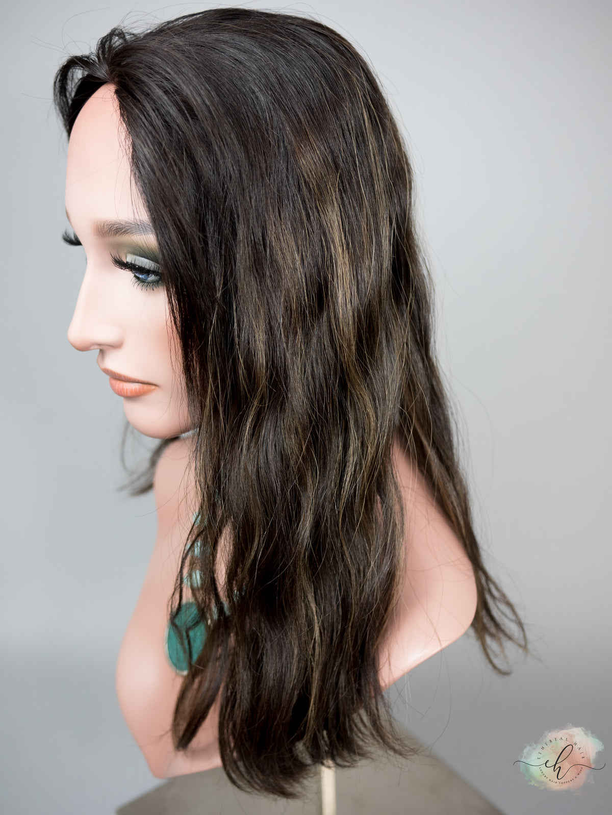 SAMPLE SALE "PIA" Premium Topper:  Fully Wefted, 6x6, 17", Wavy