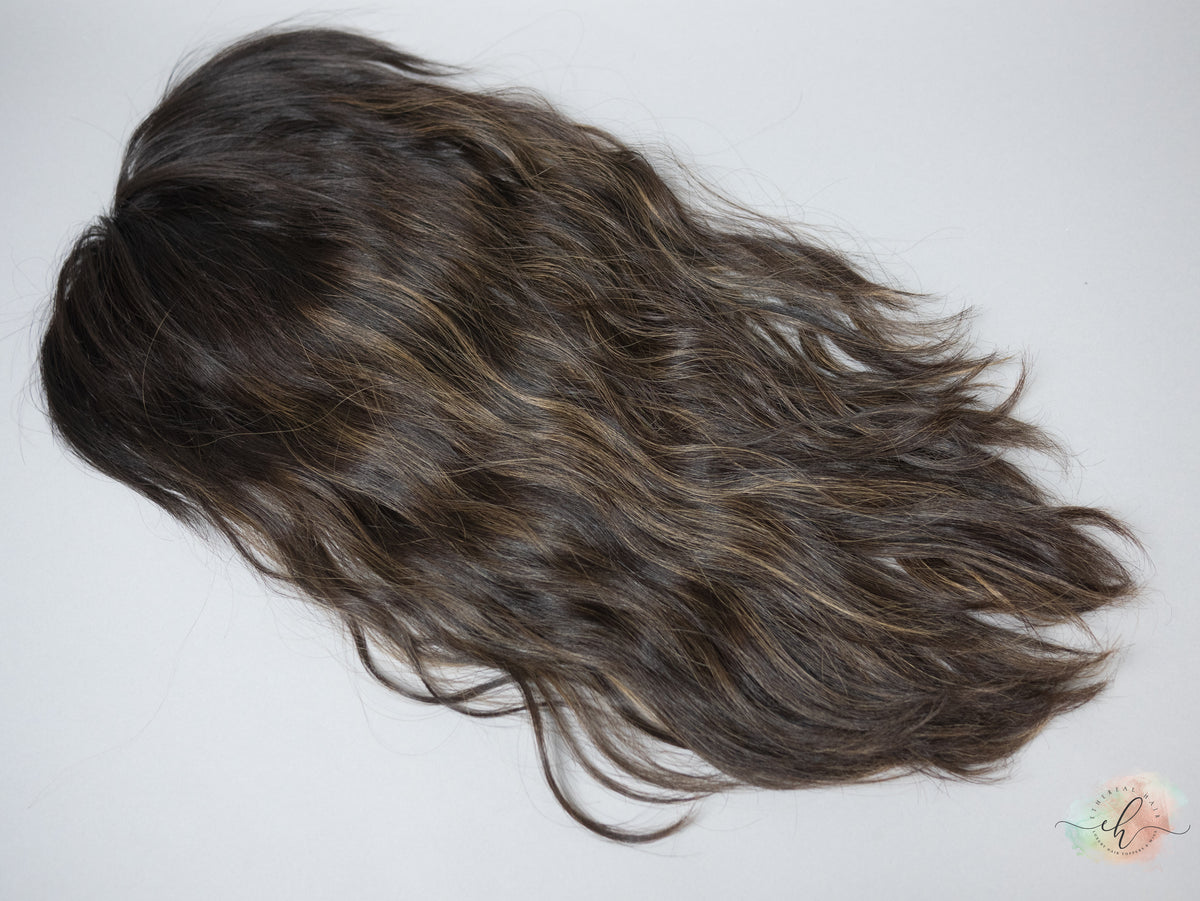 SAMPLE SALE "PIA" Premium Topper:  Fully Wefted, 6x6, 17", Wavy