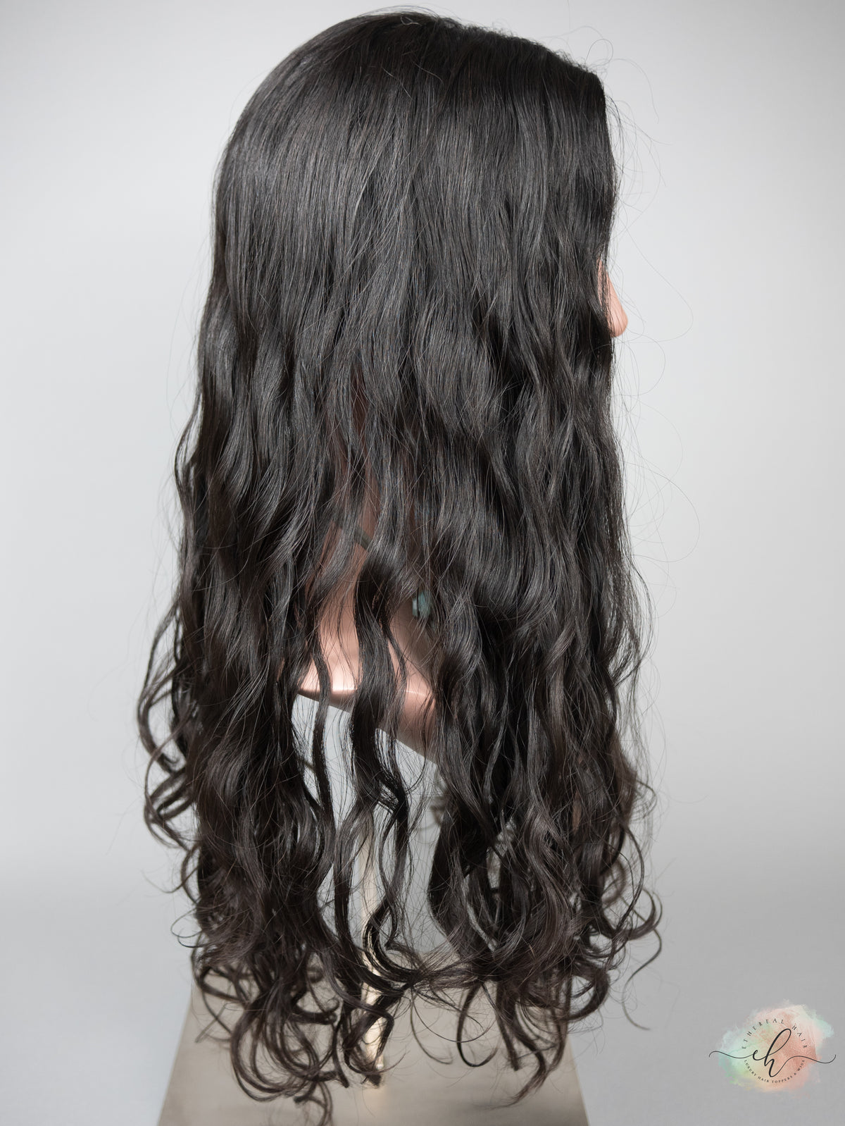BLACK FRIDAY FINAL SALE "RHIANNON" Premium Topper: Silk Top, 9x9, 22-24", Curly