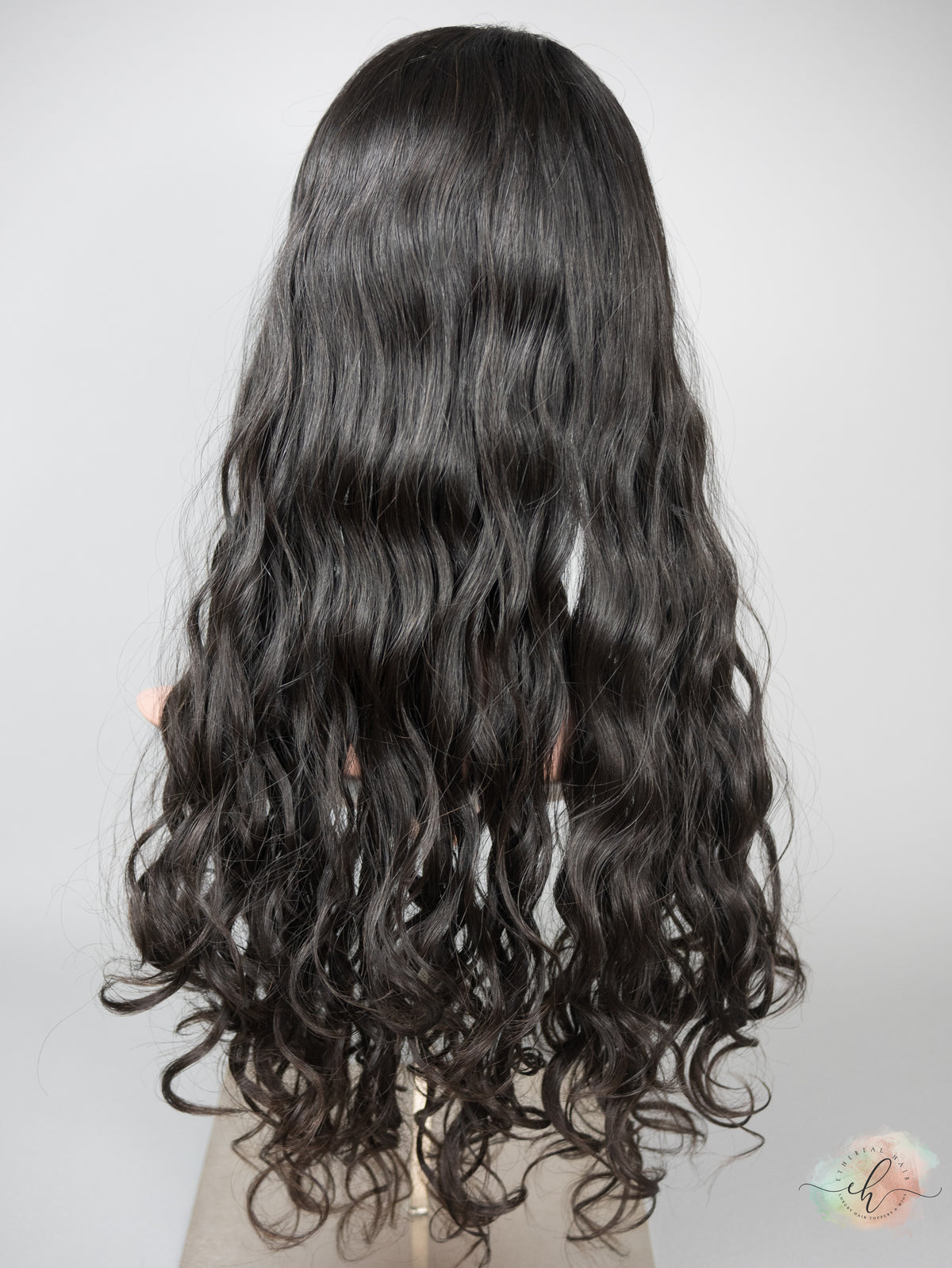 BLACK FRIDAY FINAL SALE "RHIANNON" Premium Topper: Silk Top, 9x9, 22-24", Curly