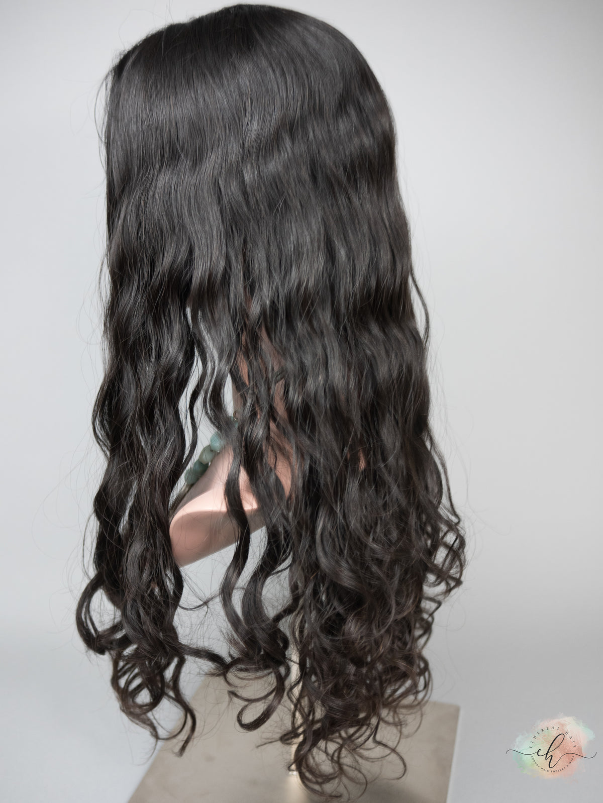 BLACK FRIDAY FINAL SALE "RHIANNON" Premium Topper: Silk Top, 9x9, 22-24", Curly