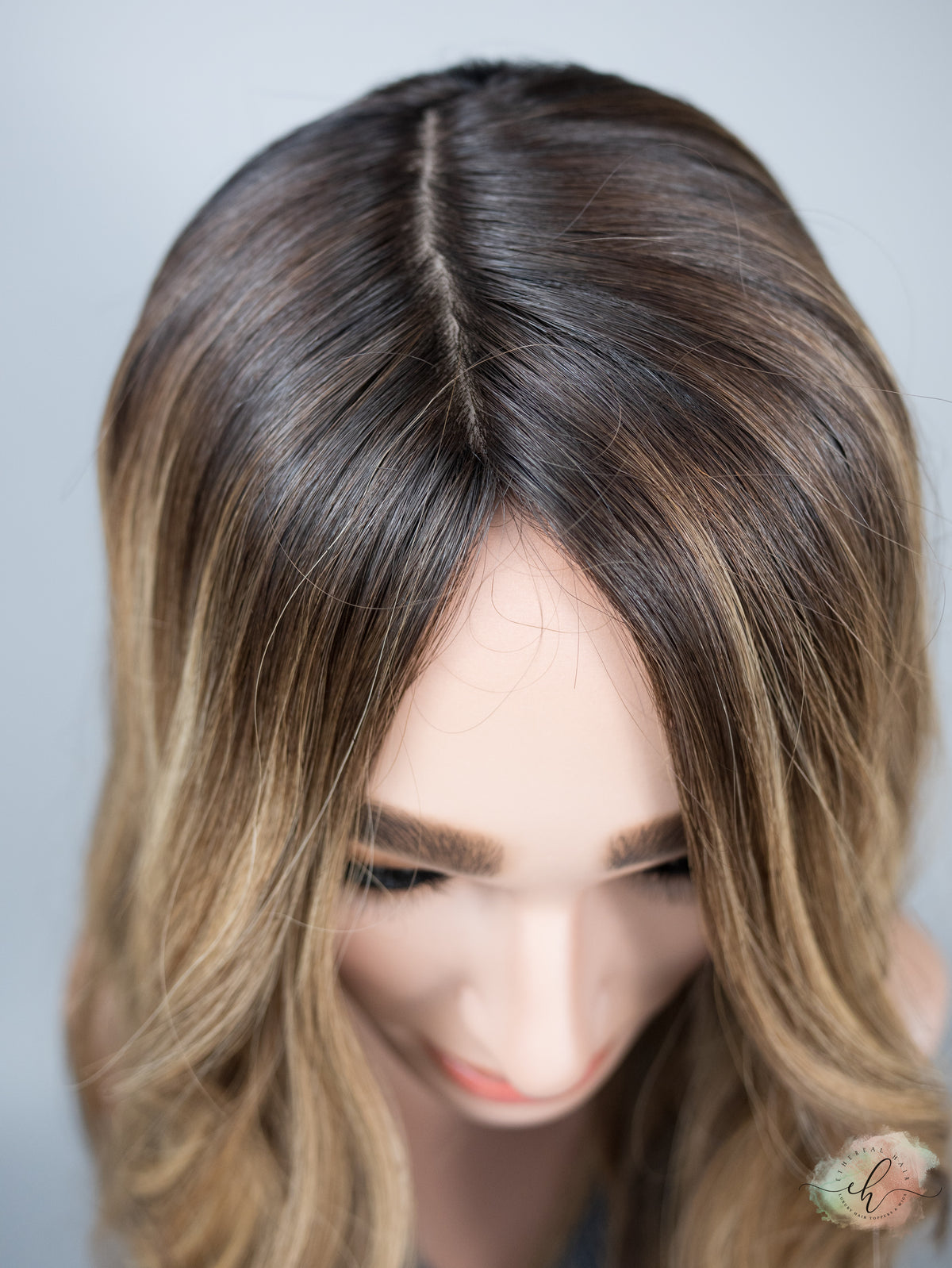 FALL SALE &quot;IN CONTROL&quot; Exquisite Topper: Silk Top, Fully Handtied, 7x8, 20&quot;