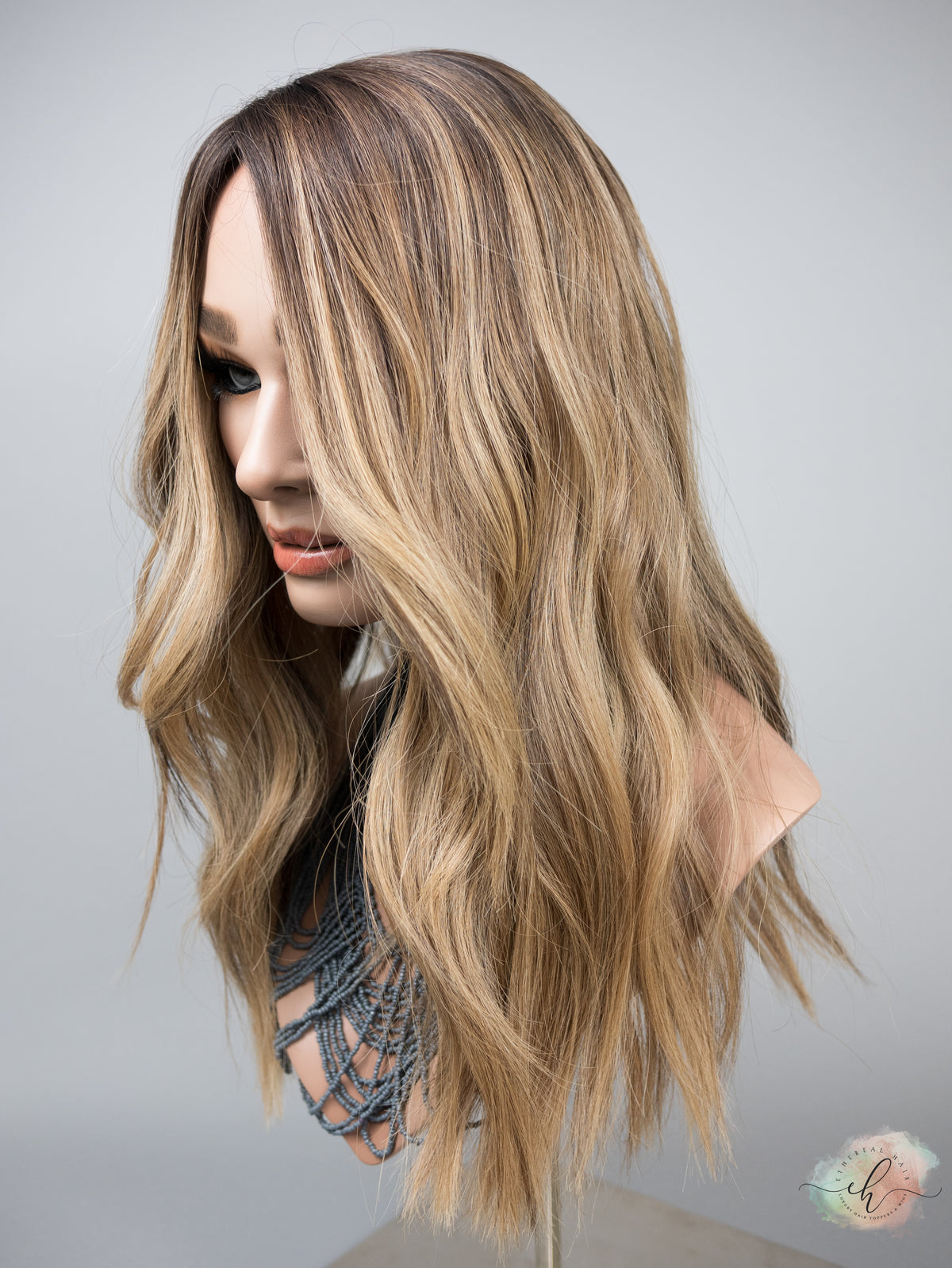 FALL SALE &quot;IN CONTROL&quot; Exquisite Topper: Silk Top, Fully Handtied, 7x8, 20&quot;