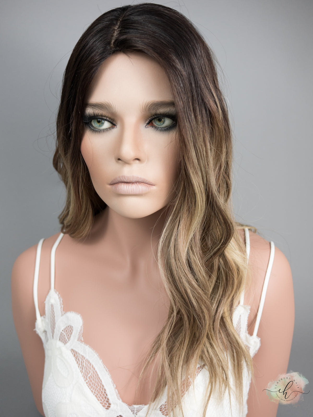 FINAL SALE “SWEET OBSESSION" Exquisite Wig: Silk Top, Sz. M, 22"
